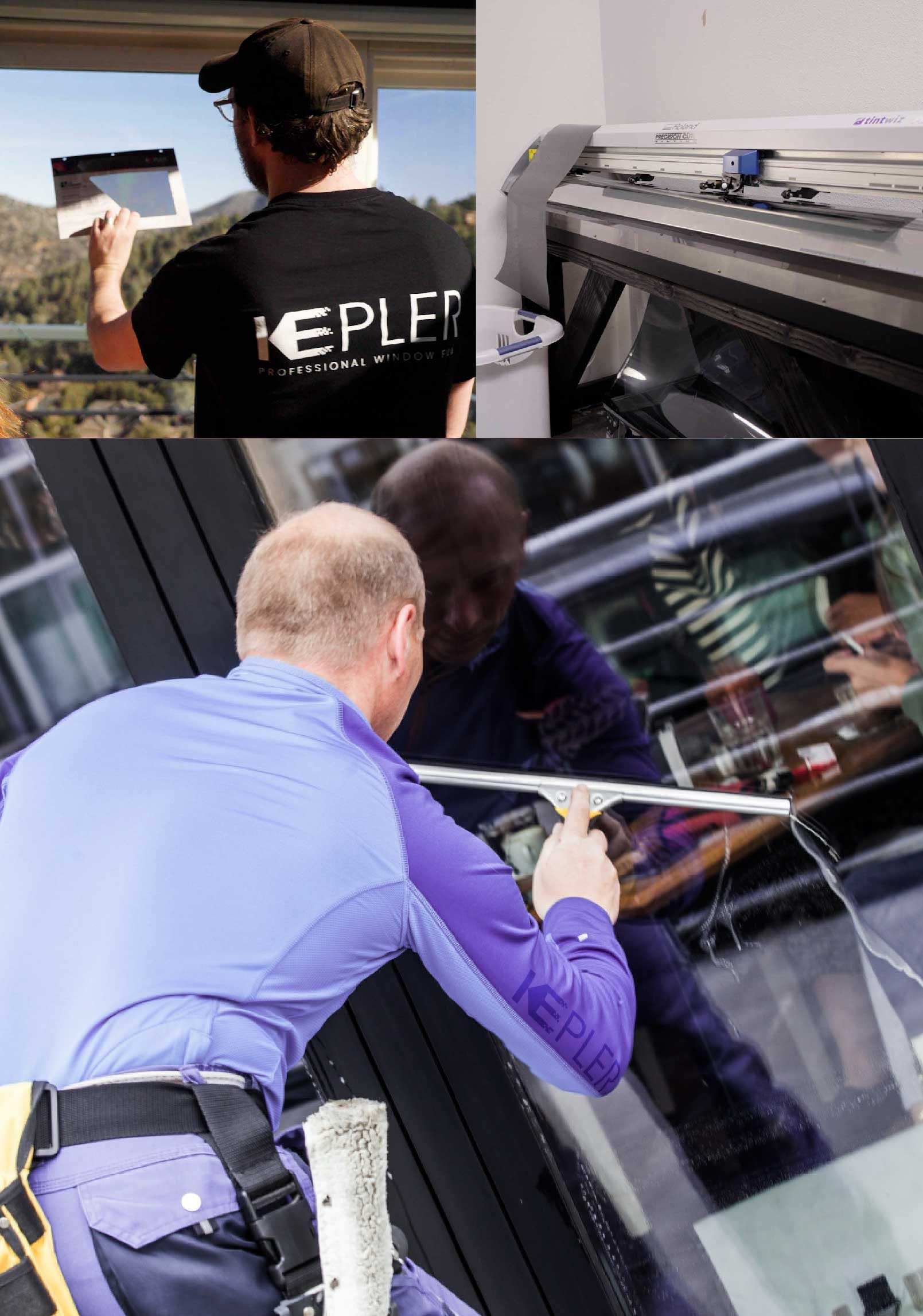 Kepler Expert Applying Anti-Graffiti Window Film to a Lutz Shop Front