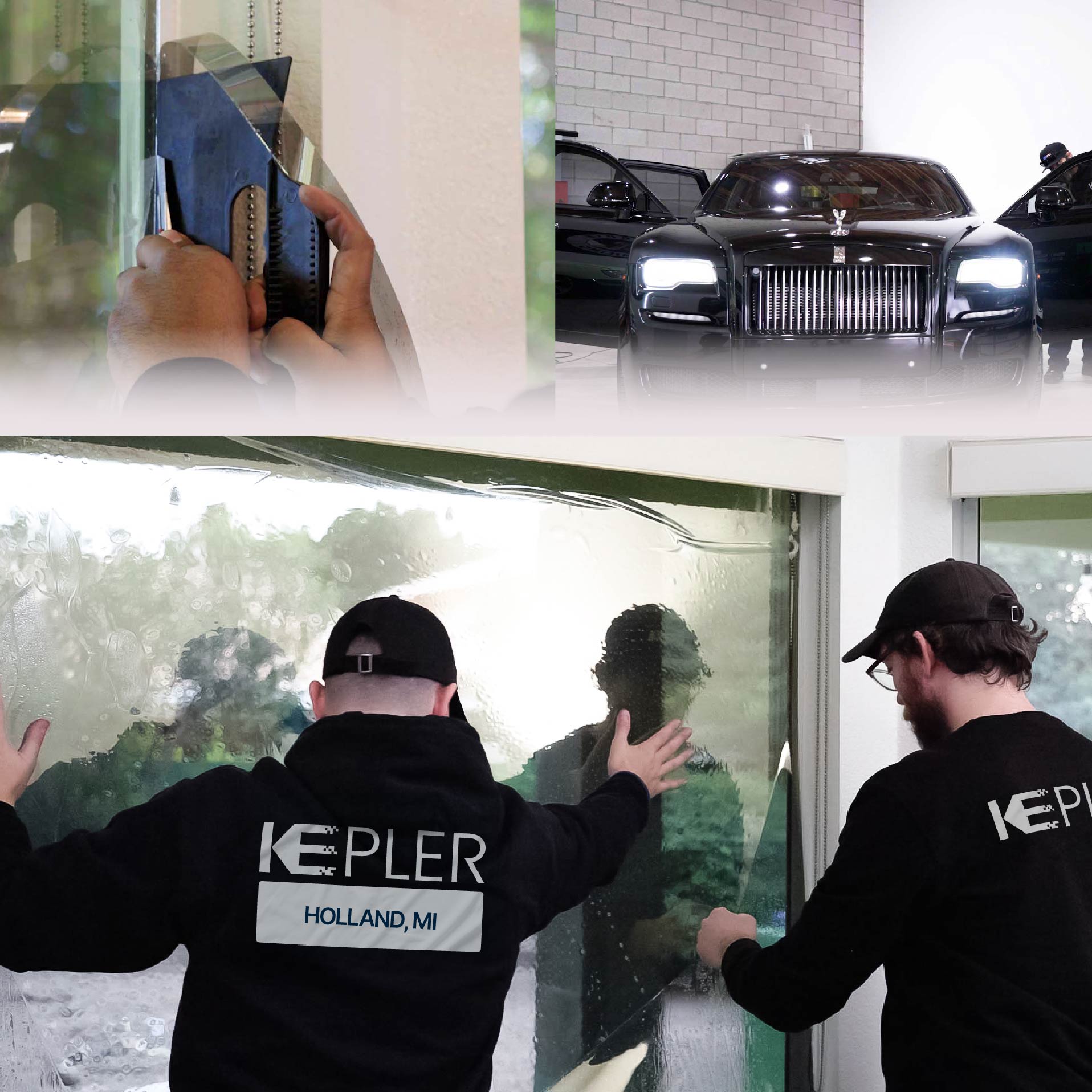 Kepler Specialist Performing Commercial Window Tinting in Holland Holland