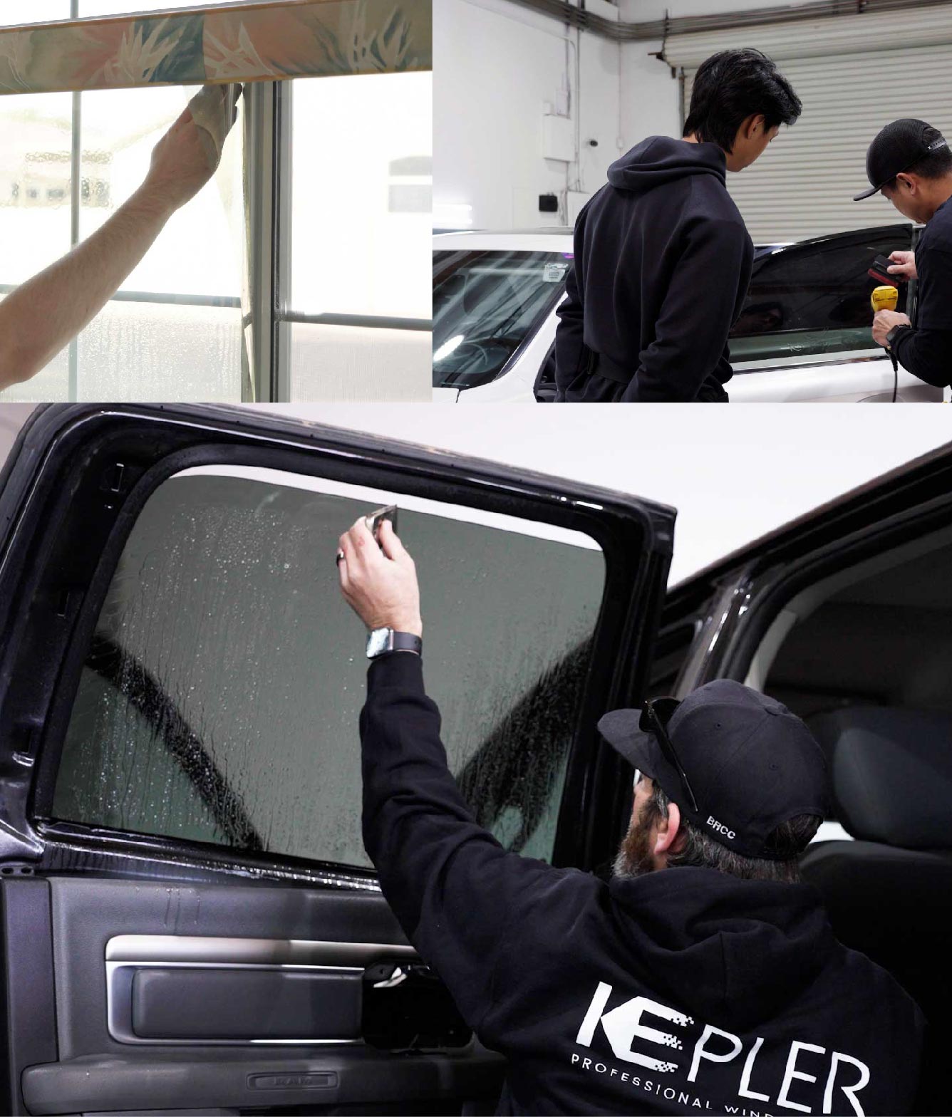 Kepler Window Tinting Specialists at Work in Pleasant Prairie, Wisconsin
