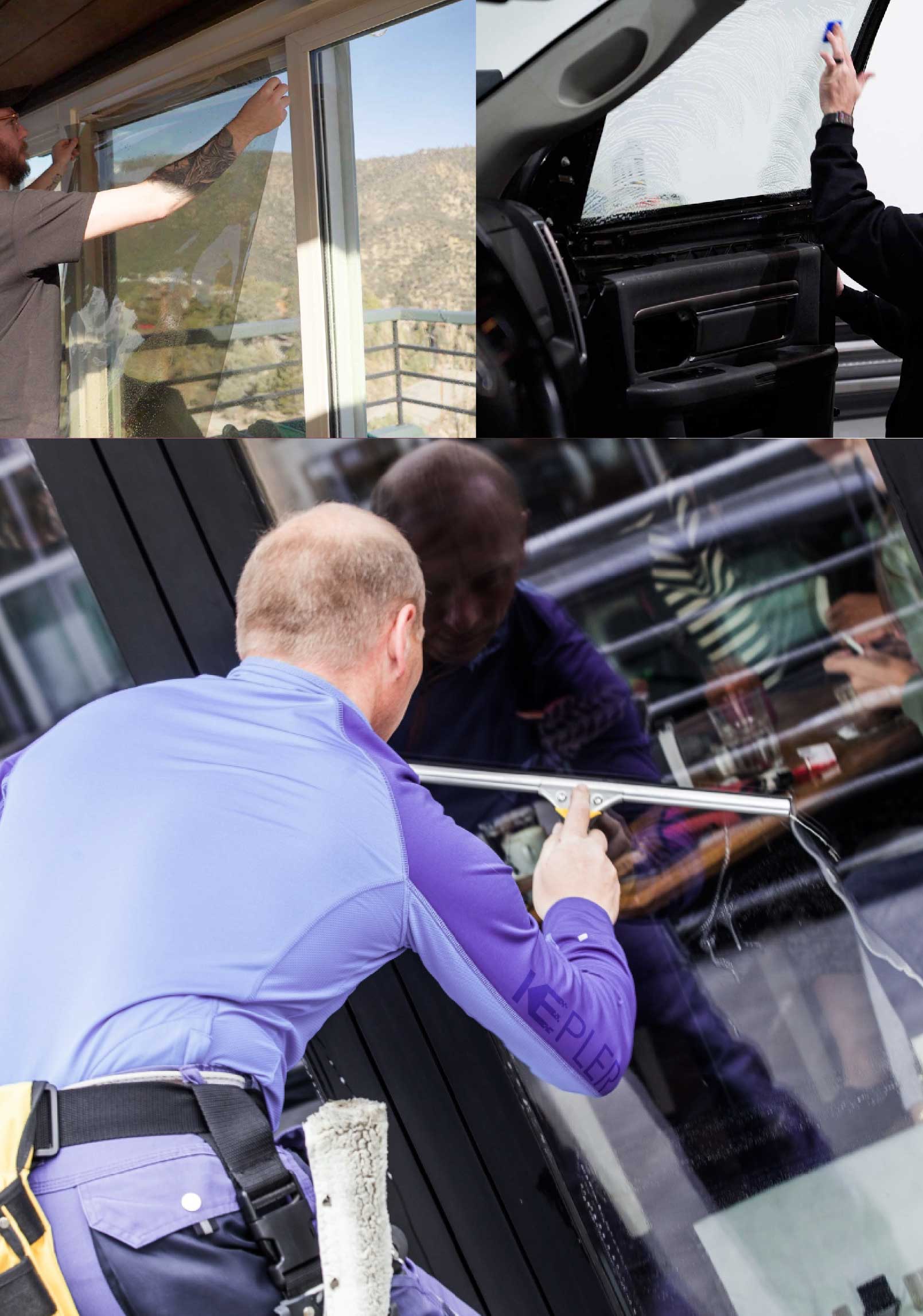 Kepler Expert Applying Anti-Graffiti Window Film to a Wellesley Hills Shop Front