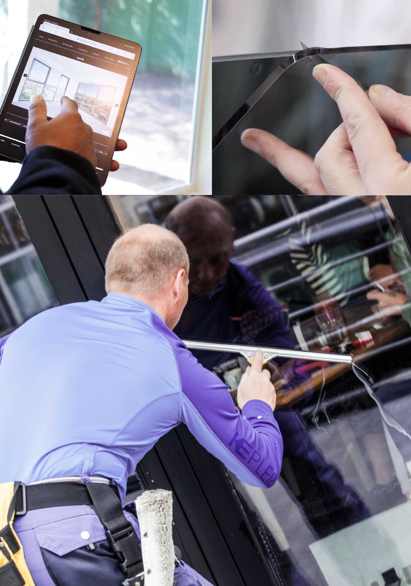 Kepler Expert Applying Anti-Graffiti Window Film to a Brooklyn Shop Front