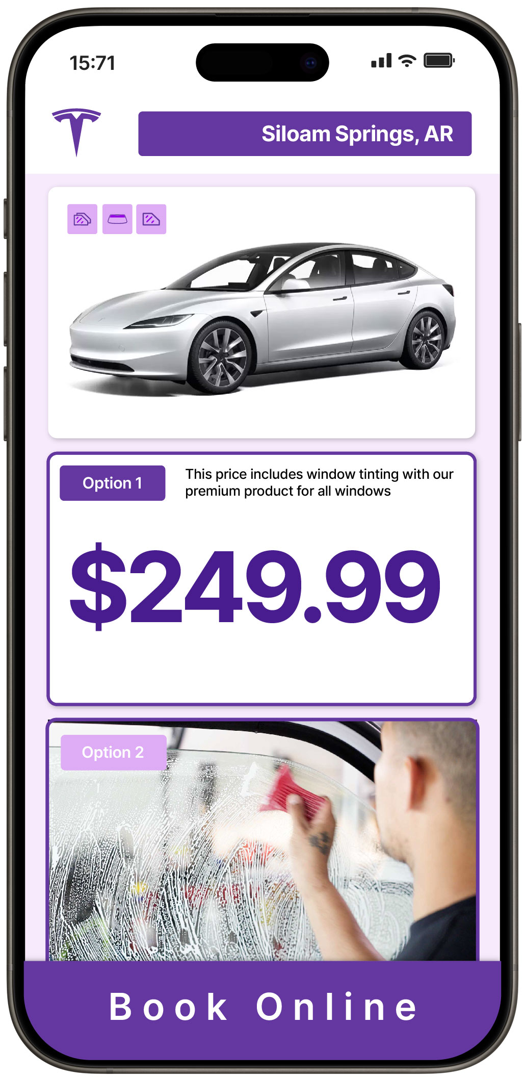 View Affordable Tesla Window Tinting Costs in Texarkana, Arkansas