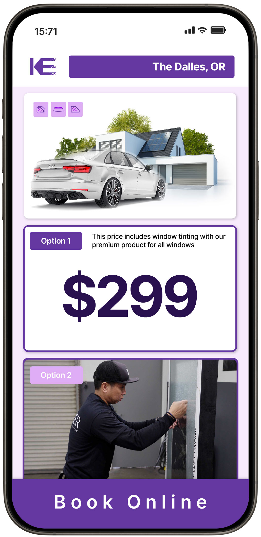 View Reasonable Tesla Window Tinting Prices in Roseburg, Oregon