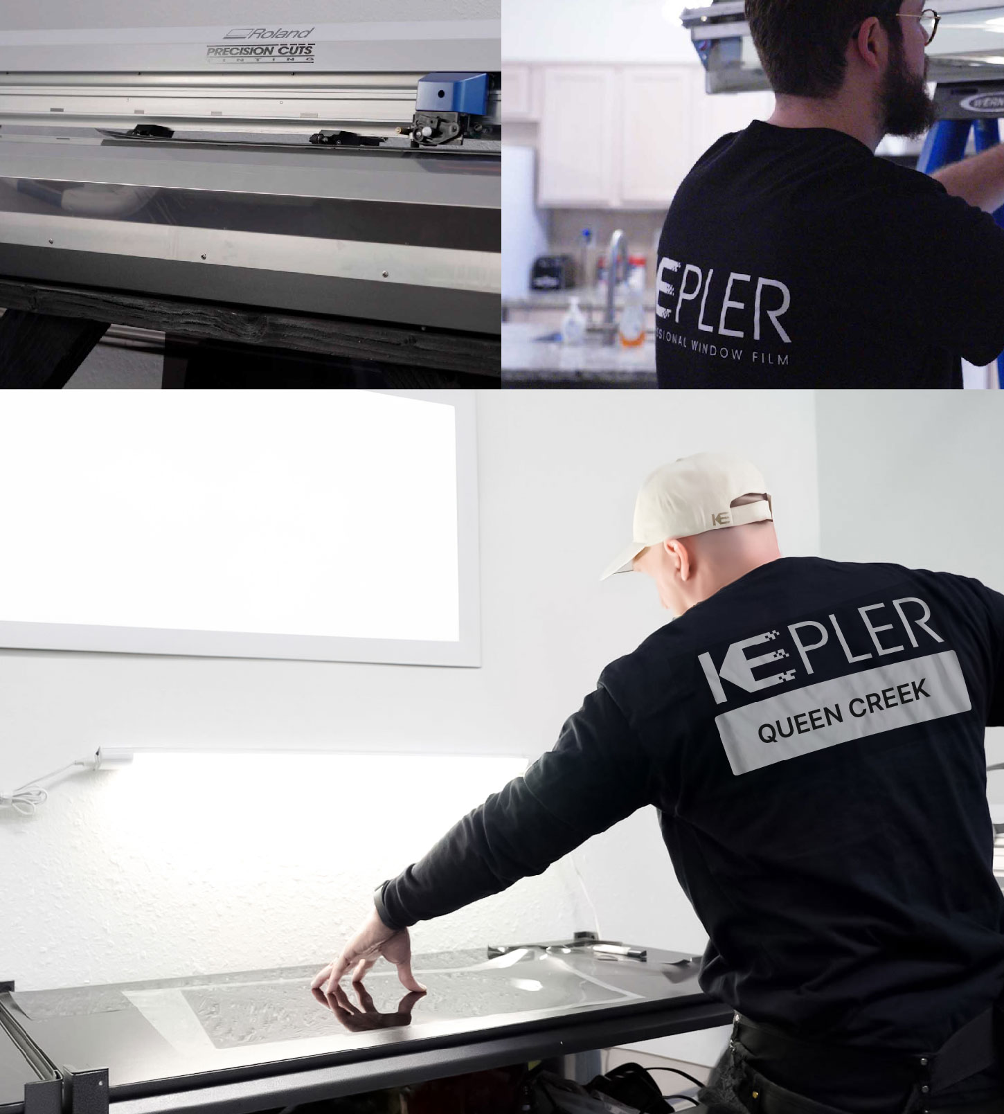 Window Tinting Specialist Cutting Film in Queen Creek, Arizona