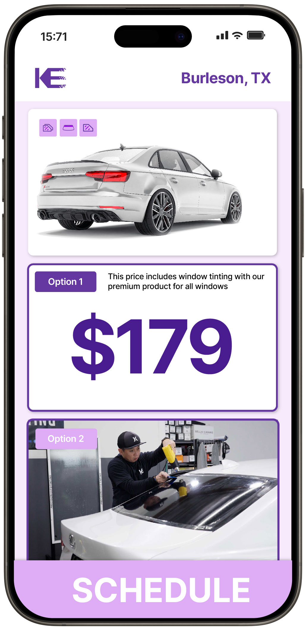 View Affordable Car Window Tinting Rates in Burleson, Texas