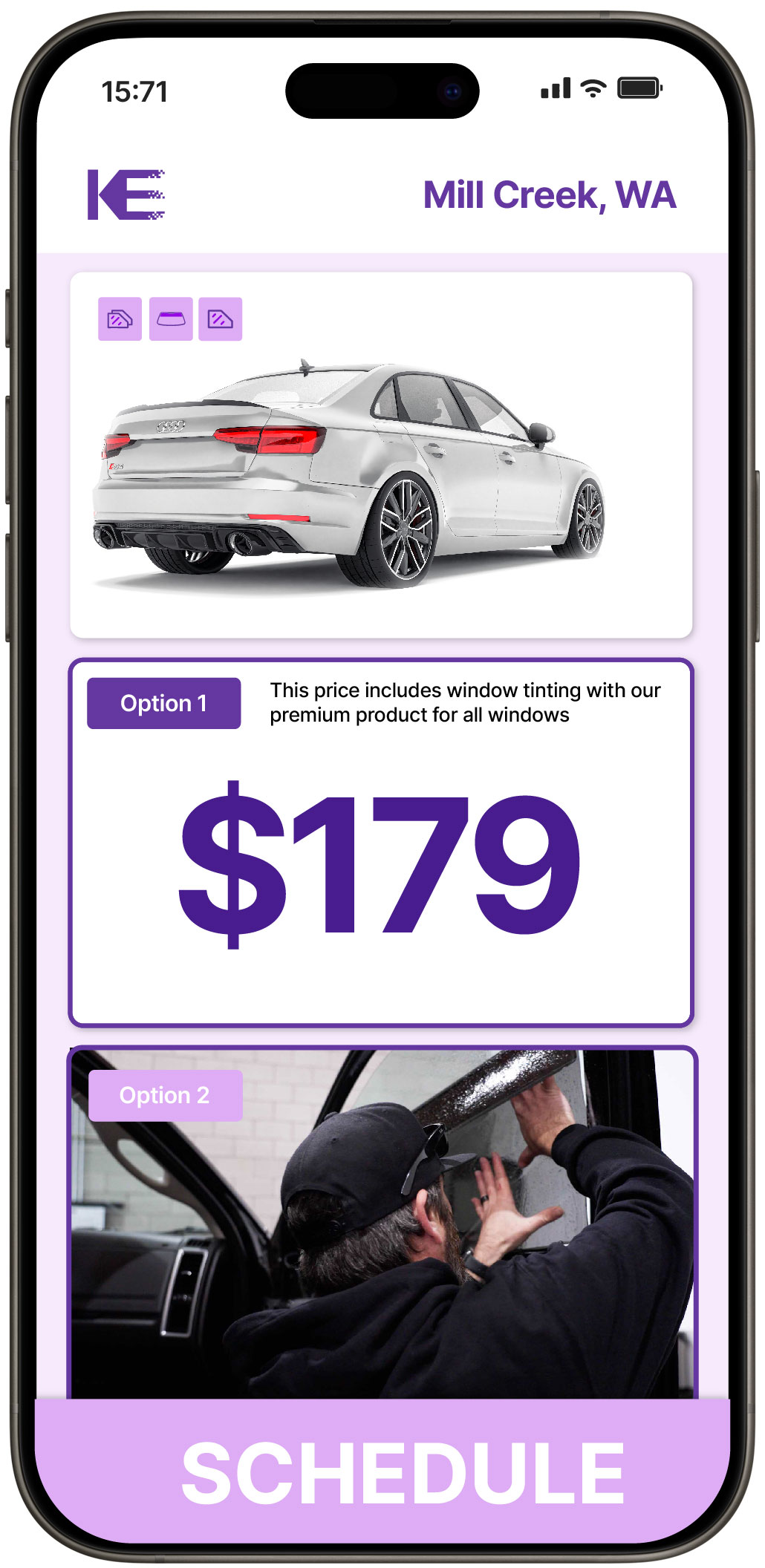 View Affordable Car Window Tinting Rates in Mill Creek, Washington