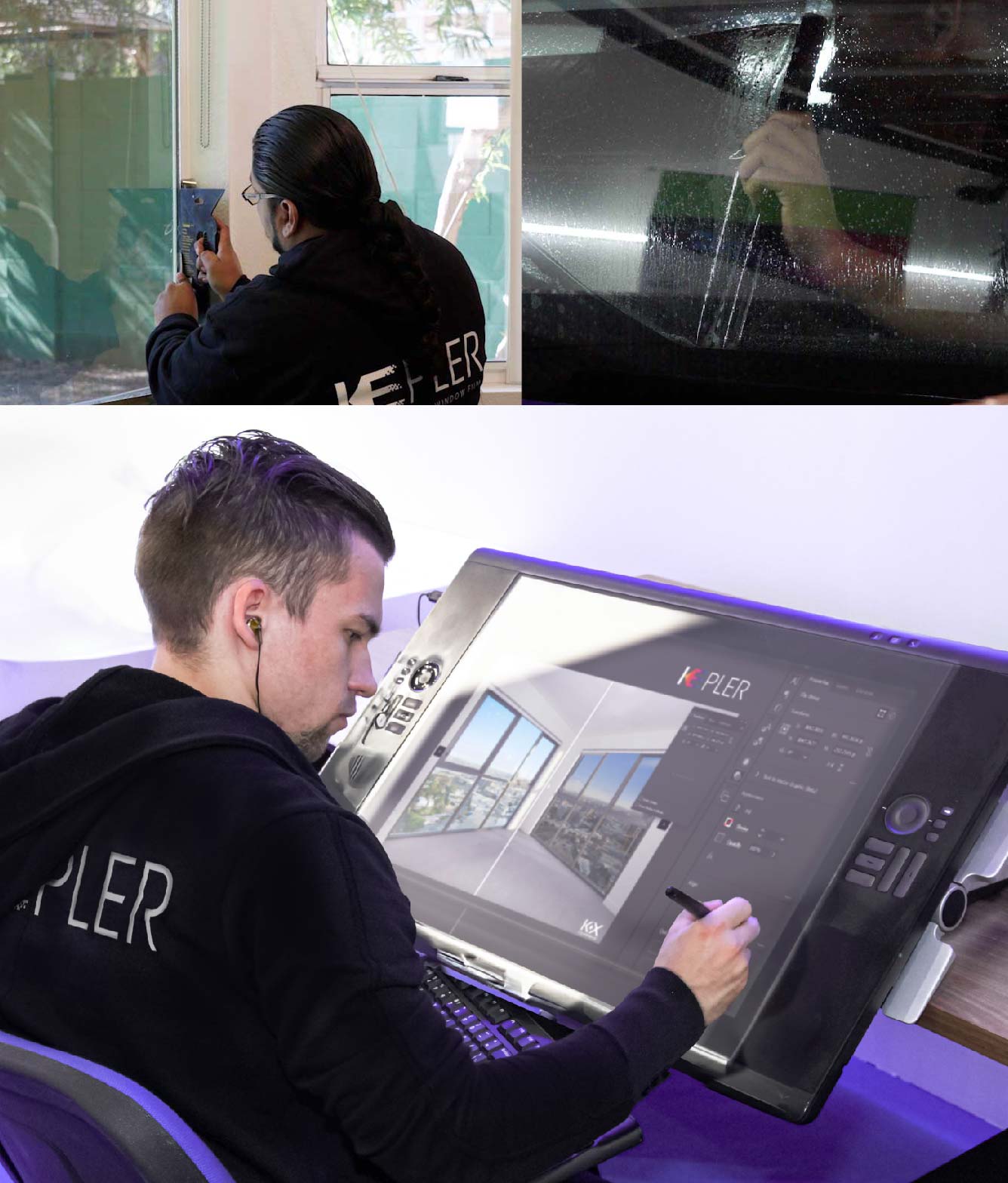 Kepler Specialist Performing Commercial Window Tinting in Sanford Sanford