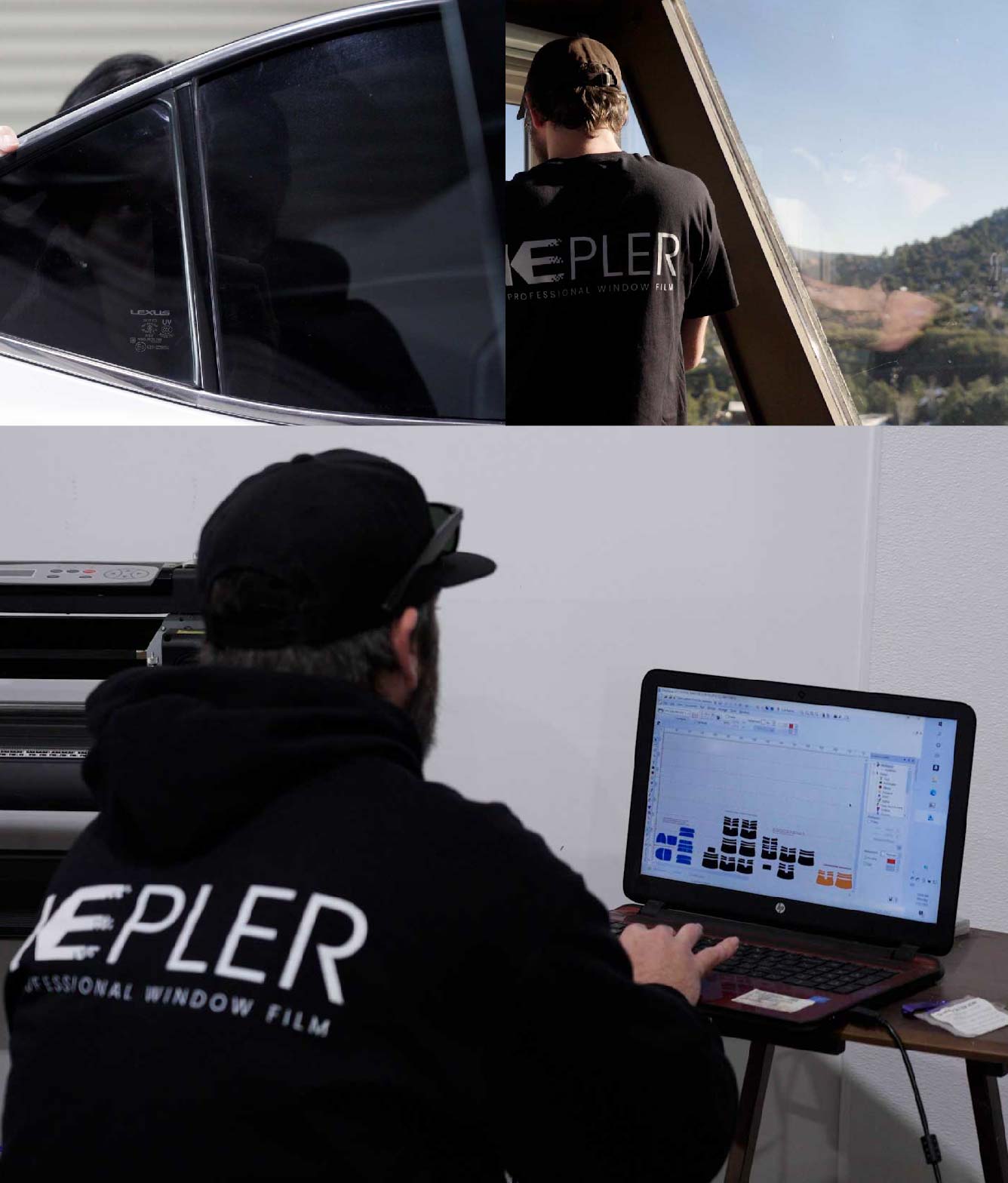 Ceramic Window Tinting Expert Cutting Film in Rome, New York