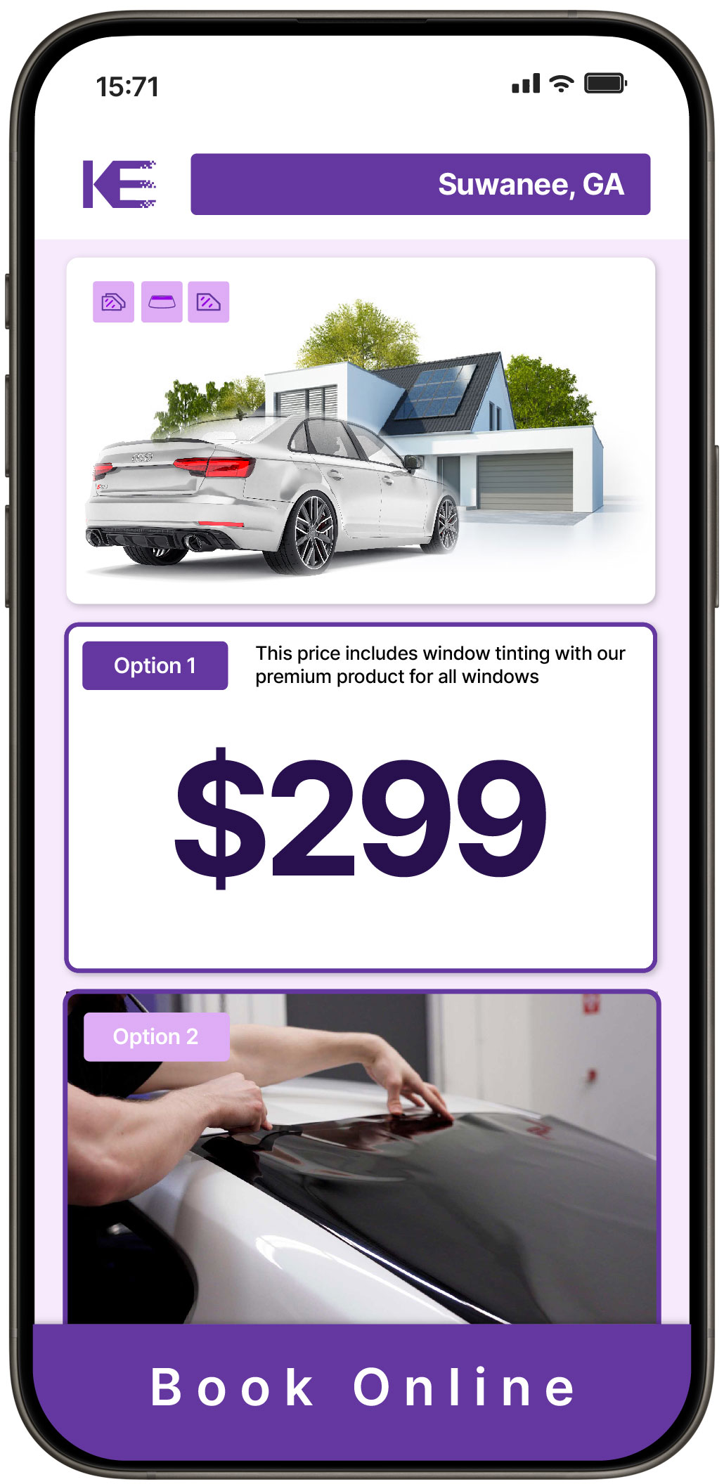 View Affordable Tesla Window Tinting Prices in Lawrenceville, Georgia