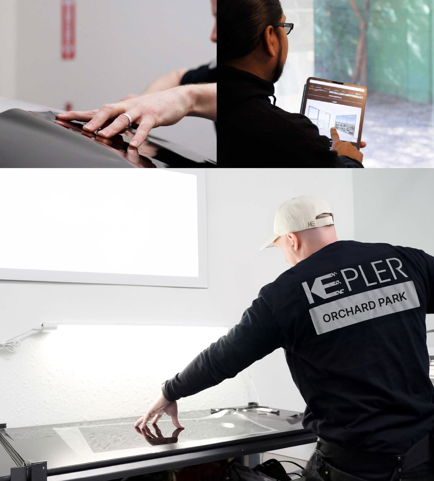 Window Tinting Specialist Cutting Film in Orchard Park, New York