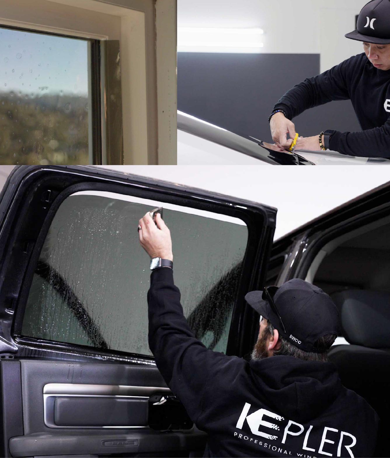 Kepler Window Tinting Specialists at Work in Oakdale, California