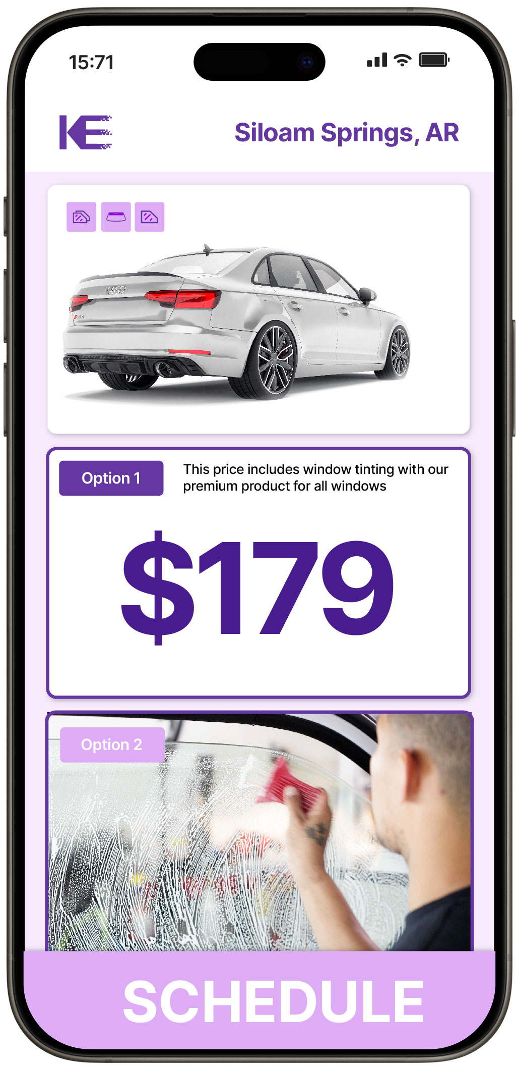 View Competitive Car Window Tinting Prices in Siloam Springs, Arkansas