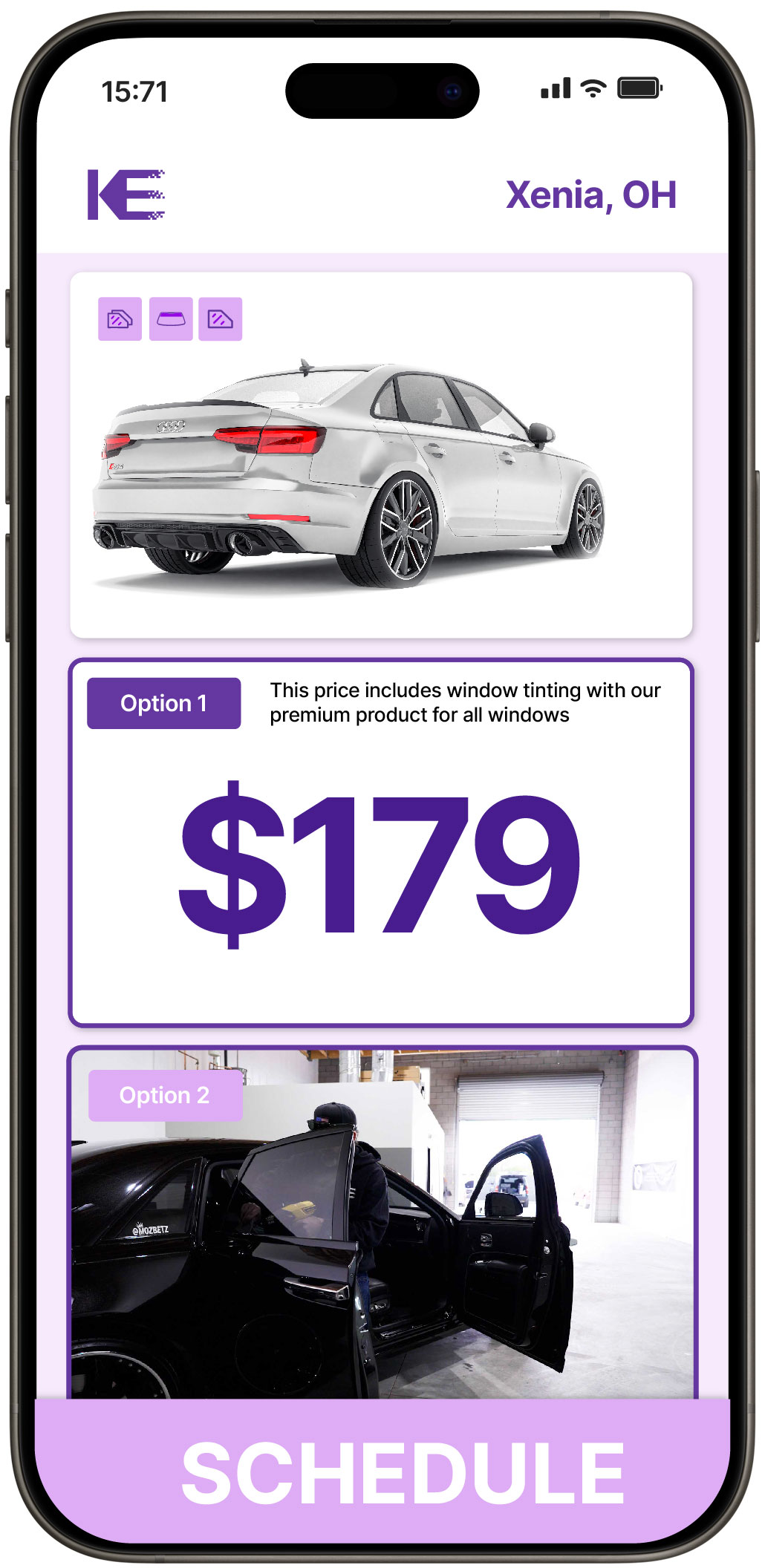 View Competitive Car Window Tinting Prices in Xenia, Ohio