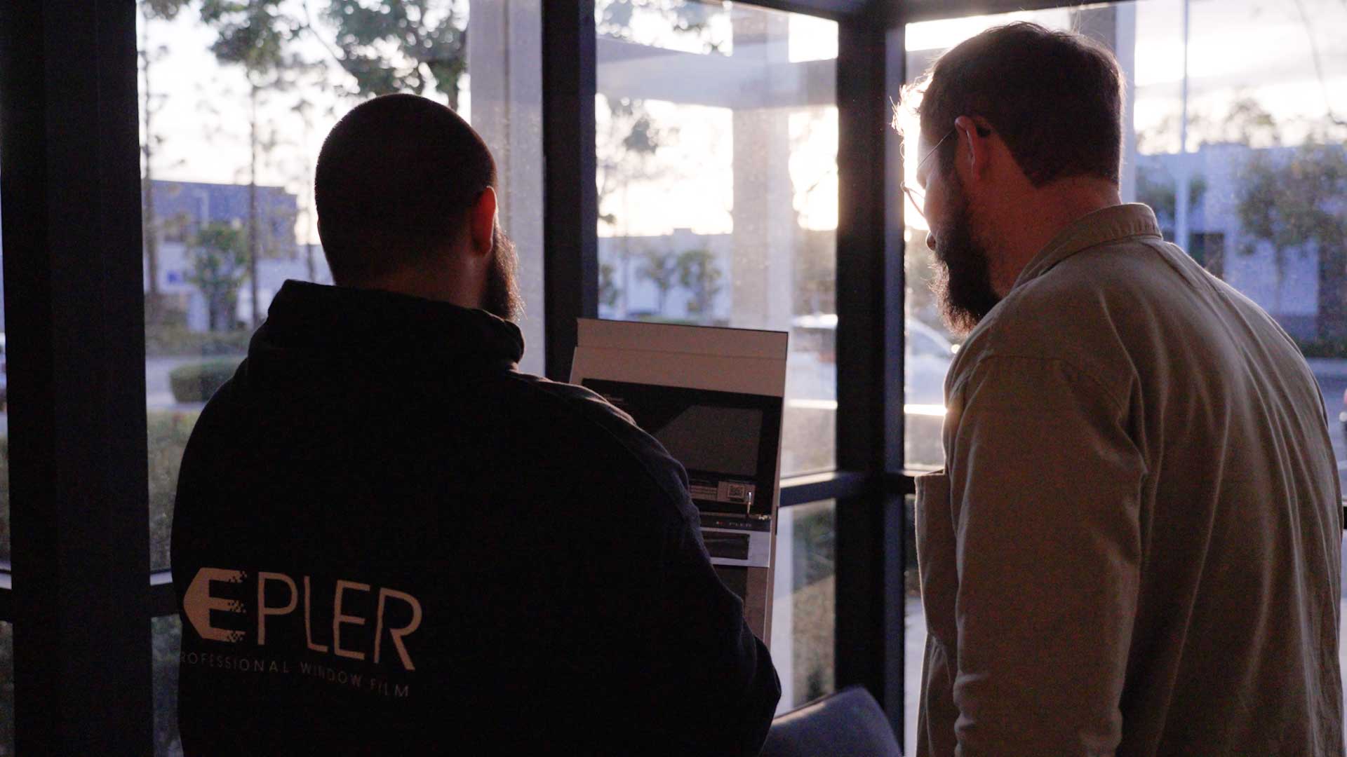 Kepler Specialist Providing Home Window Tinting Consultation in New Hampshire