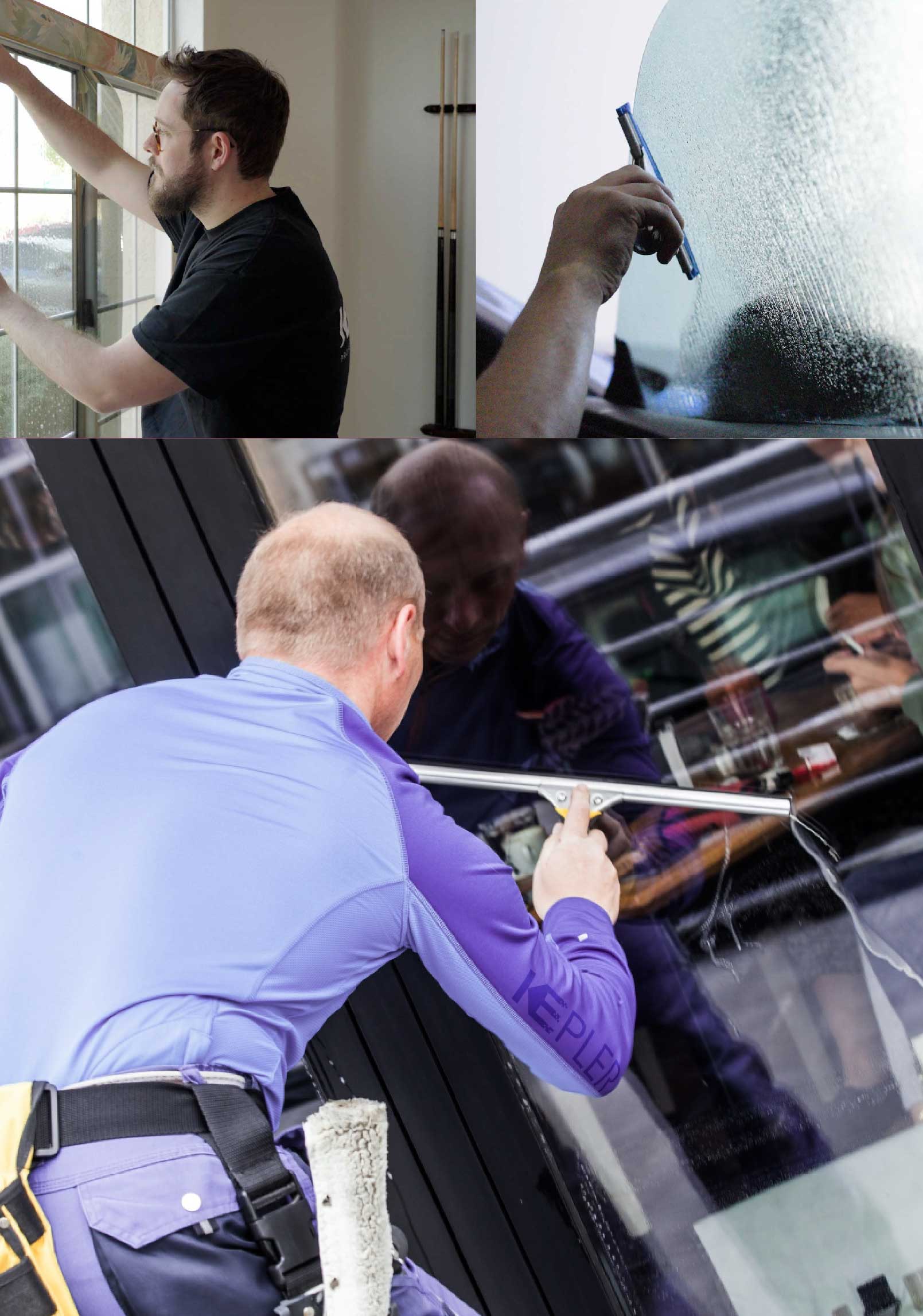 Kepler Professional Applying Anti-Graffiti Window Film to a Harrison Shop Front