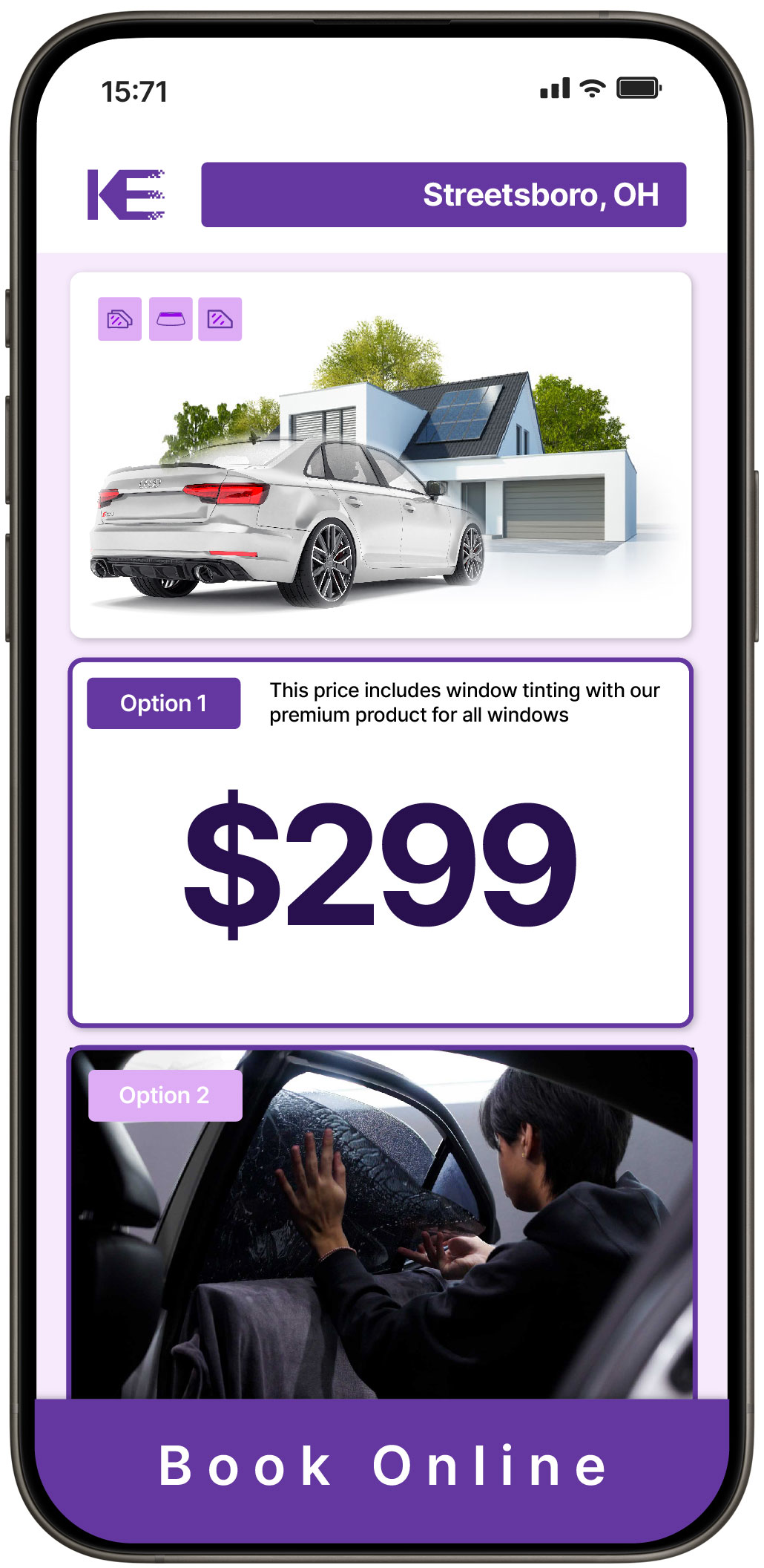 View Competitive Window Tinting Prices in Streetsboro, Ohio