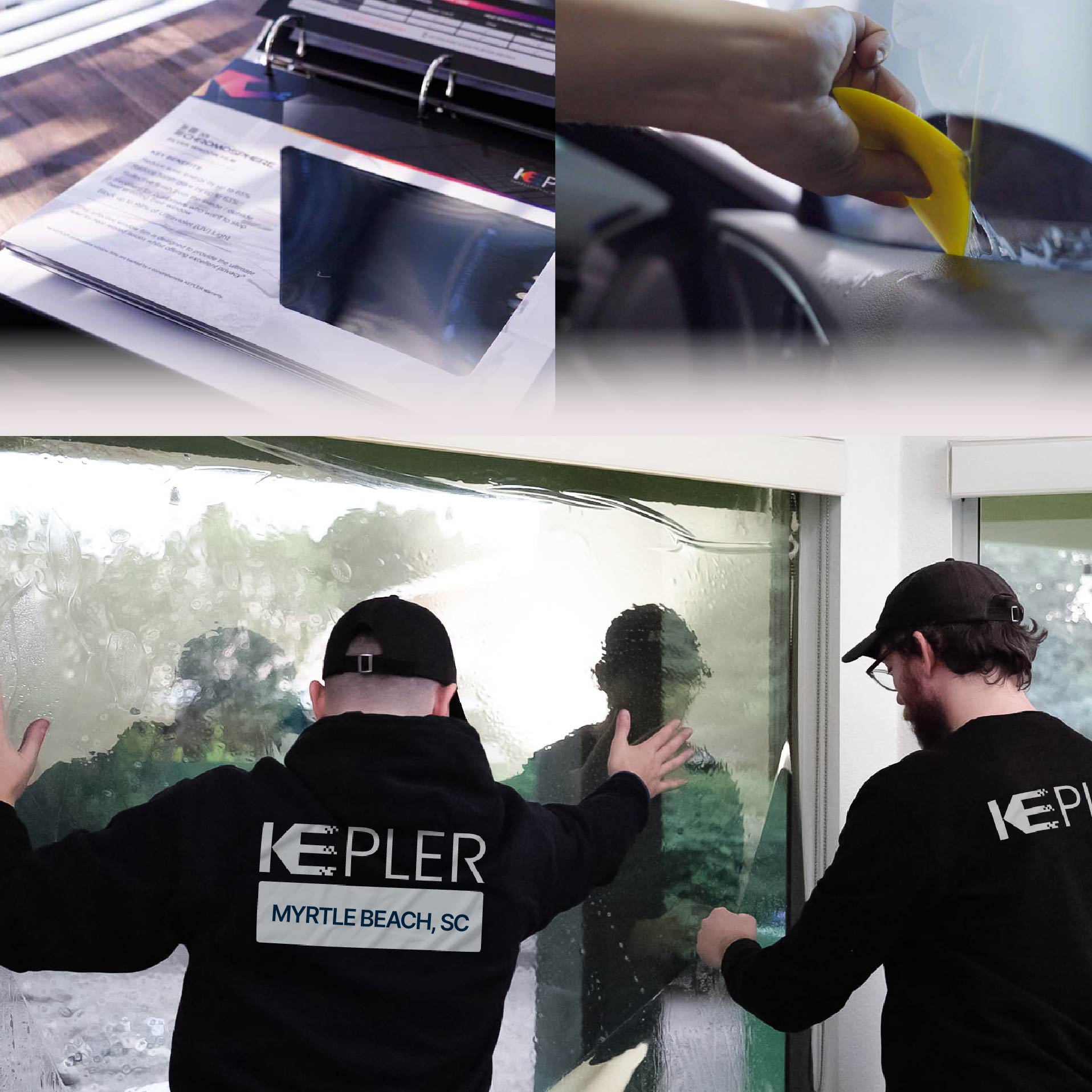 Kepler Specialist Performing Commercial Window Tinting in Myrtle Beach Myrtle Beach