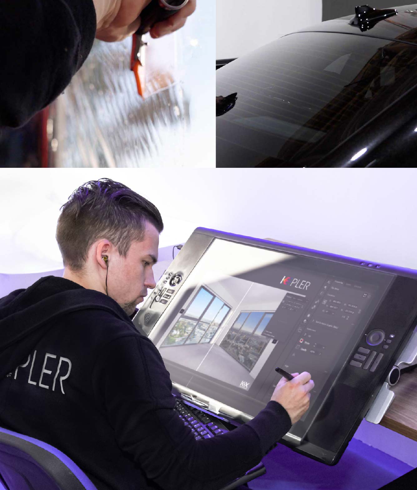 Kepler Specialist Performing Commercial Window Tinting in Universal City Universal City