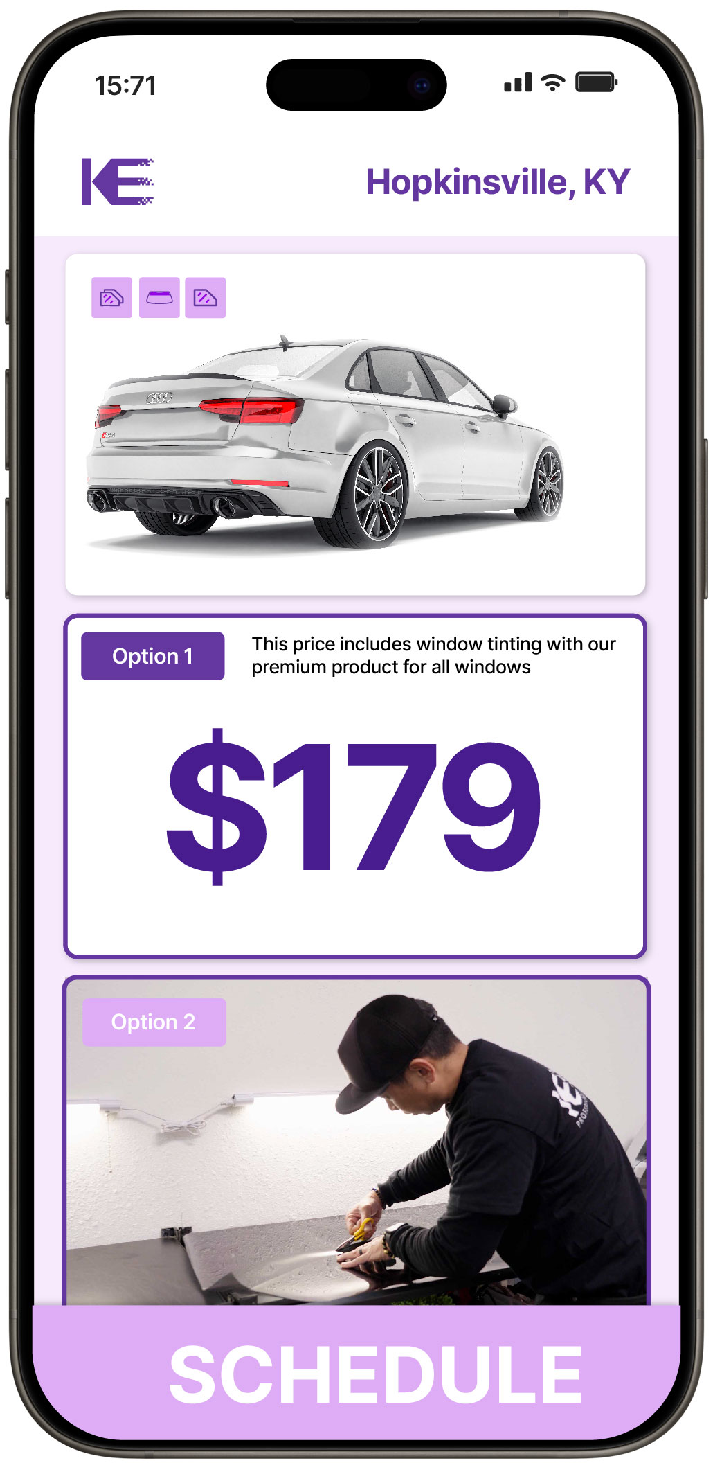 View Competitive Car Window Tinting Prices in Hopkinsville, Kentucky