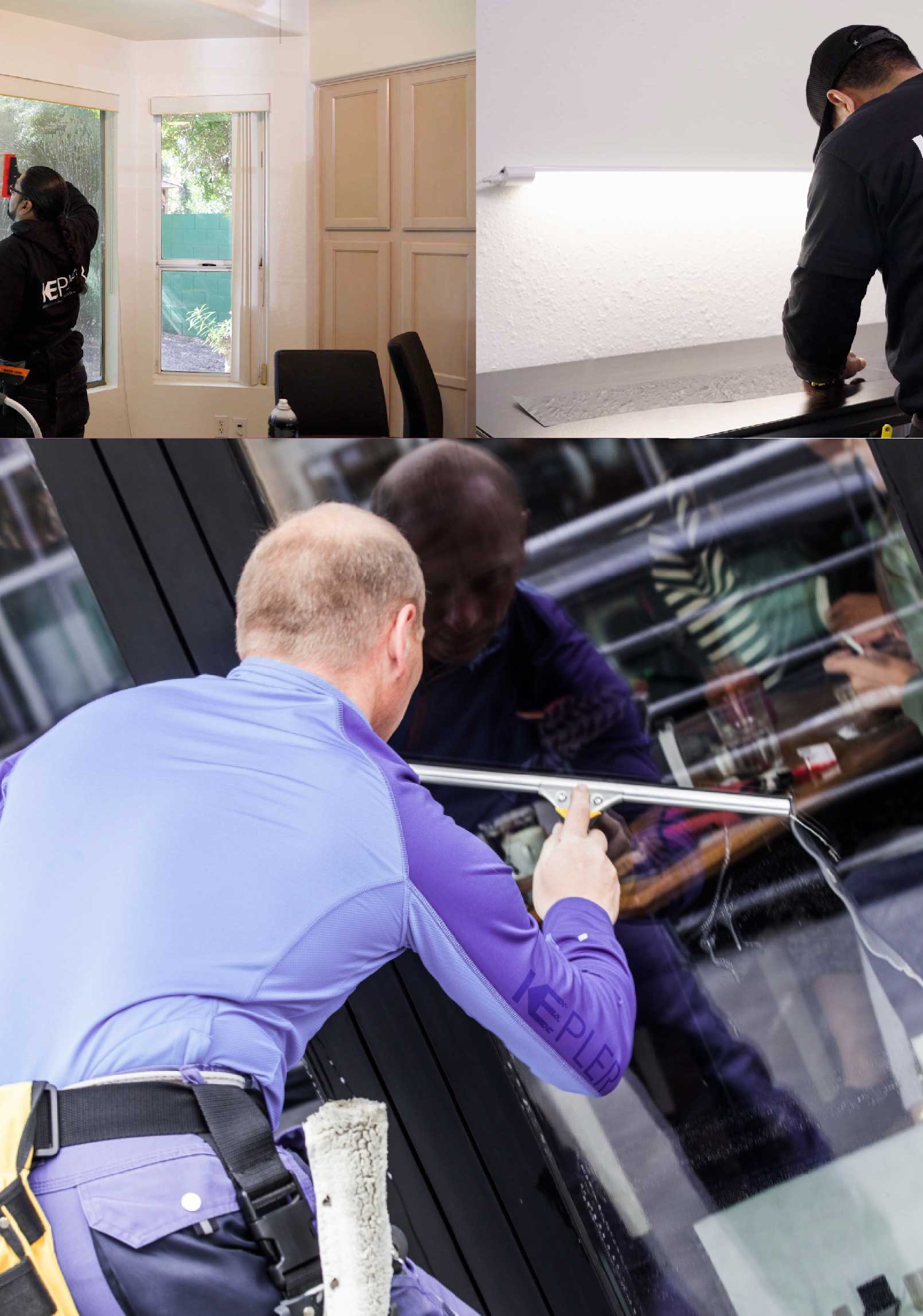 Kepler Expert Applying Anti-Graffiti Window Film to a North Marshfield Shop Front