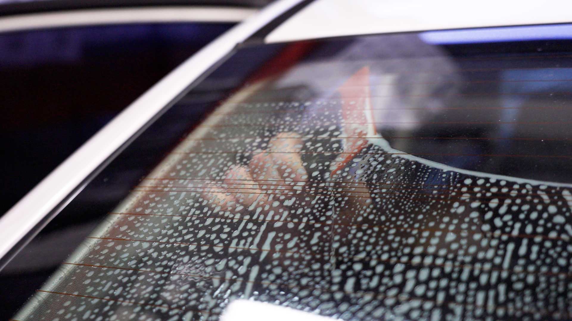 Skilled Tesla Window Tinting preparation in Burke