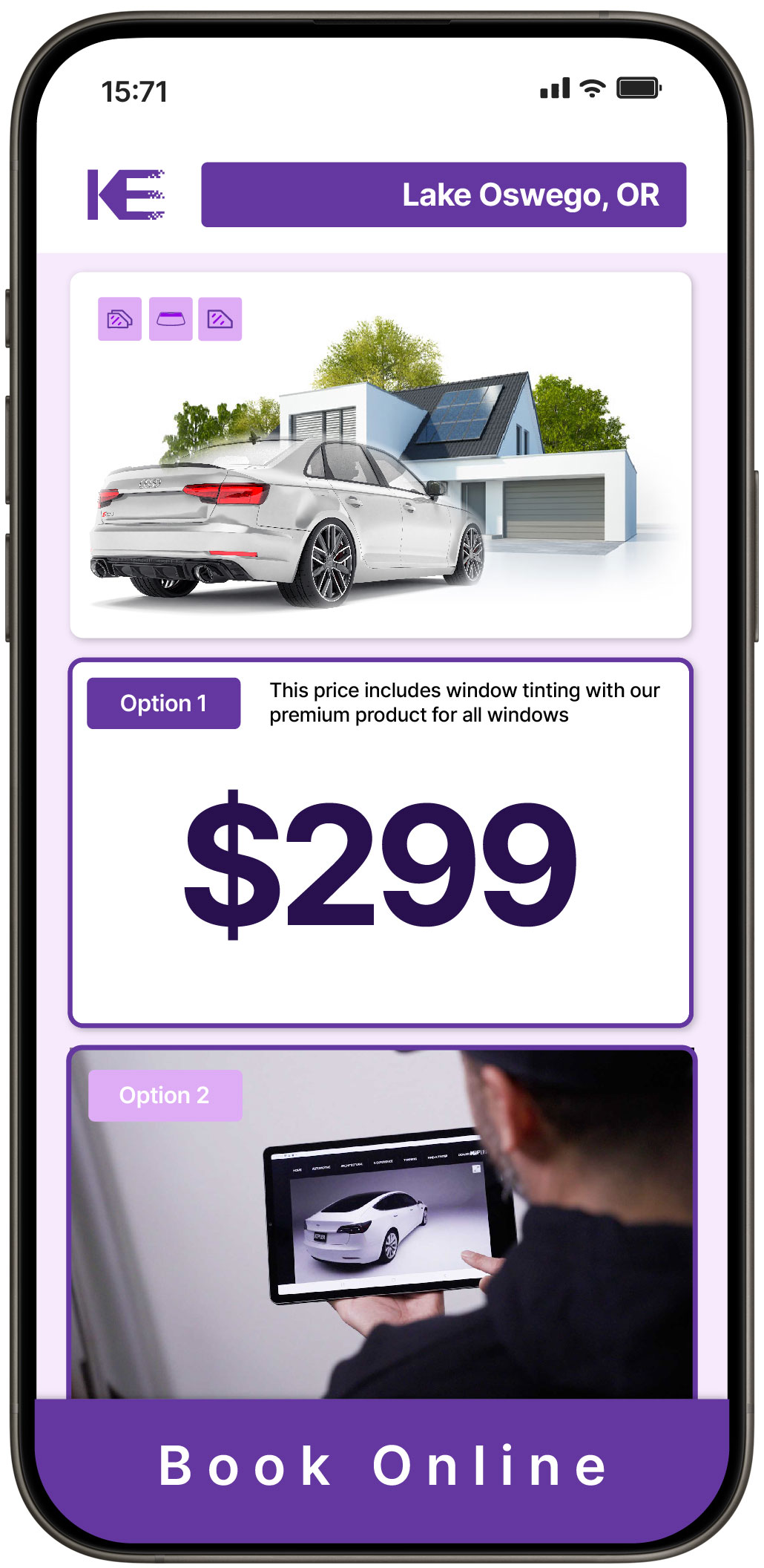 View Affordable Tesla Window Tinting Costs in Portland, Oregon