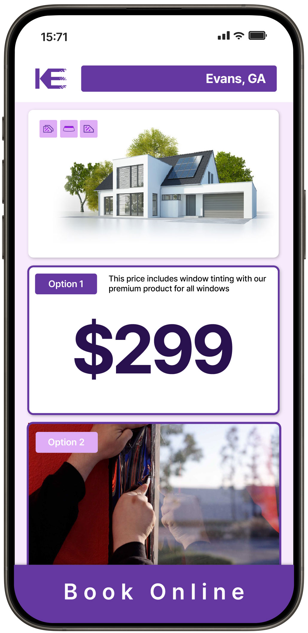 View Competitive Home Window Tinting Prices in Evans, Georgia