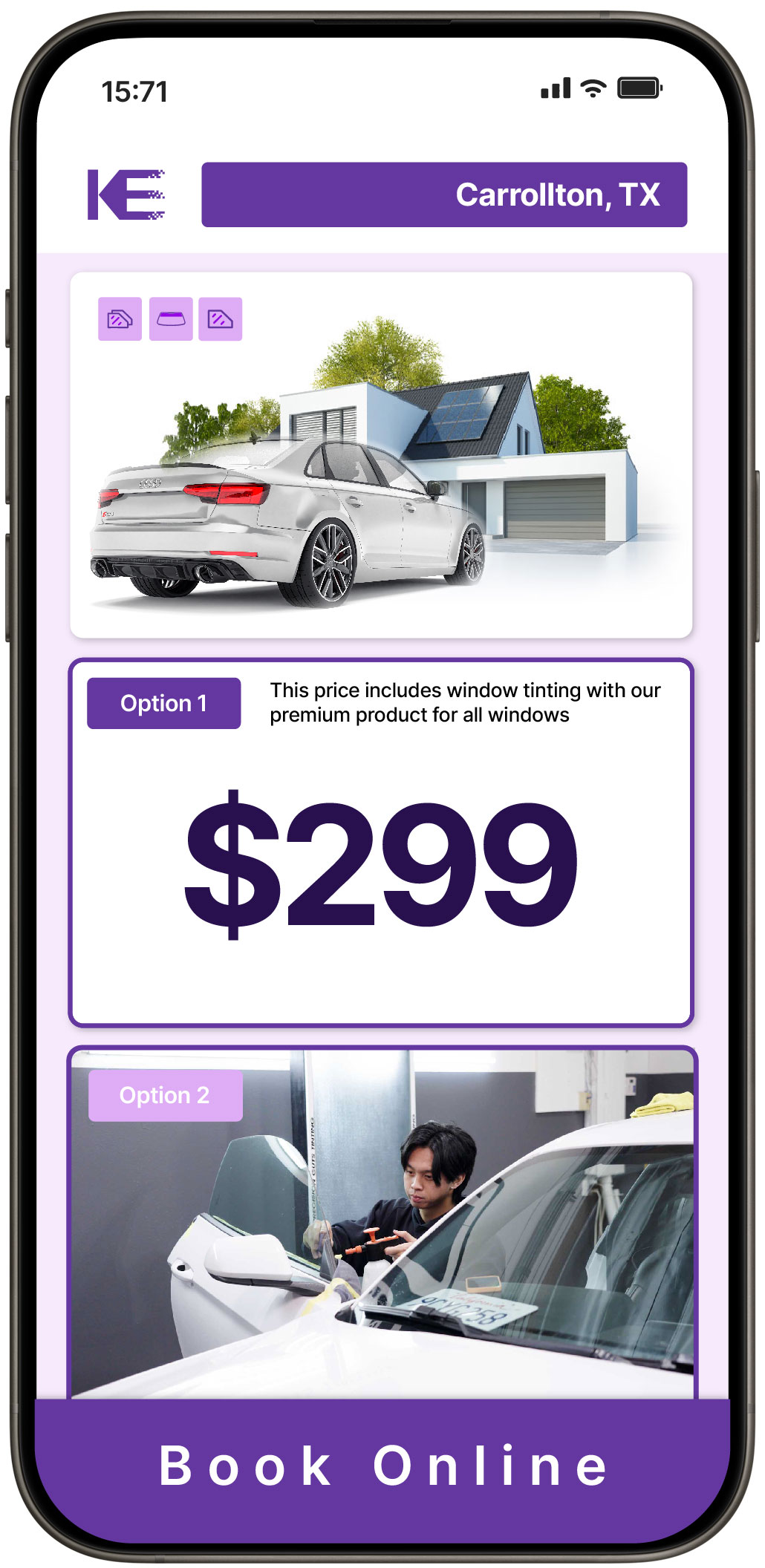 View Reasonable Tesla Window Tinting Costs in Little Elm, Texas