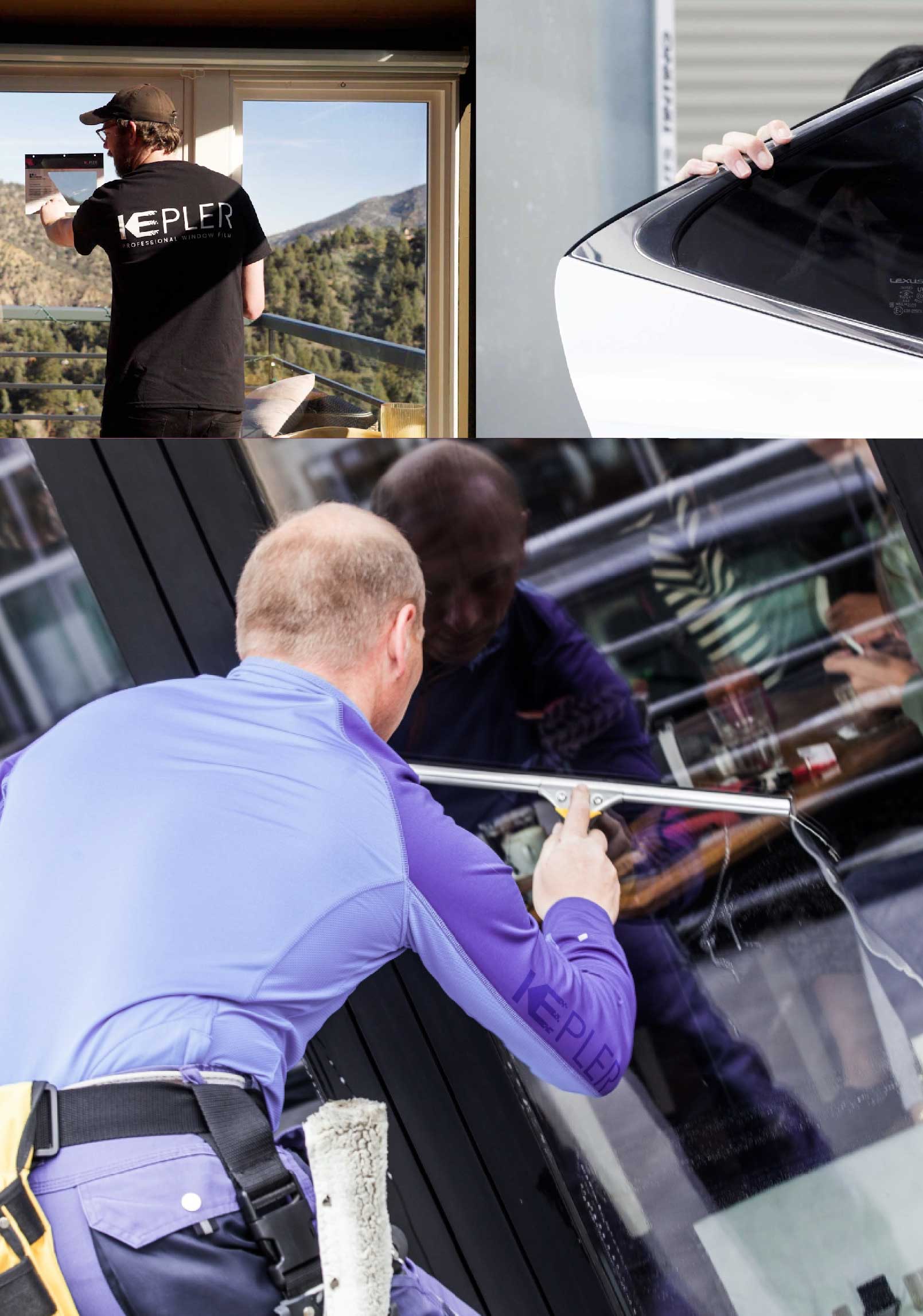 Kepler Expert Applying Anti-Graffiti Window Film to a Conroe Shop Front