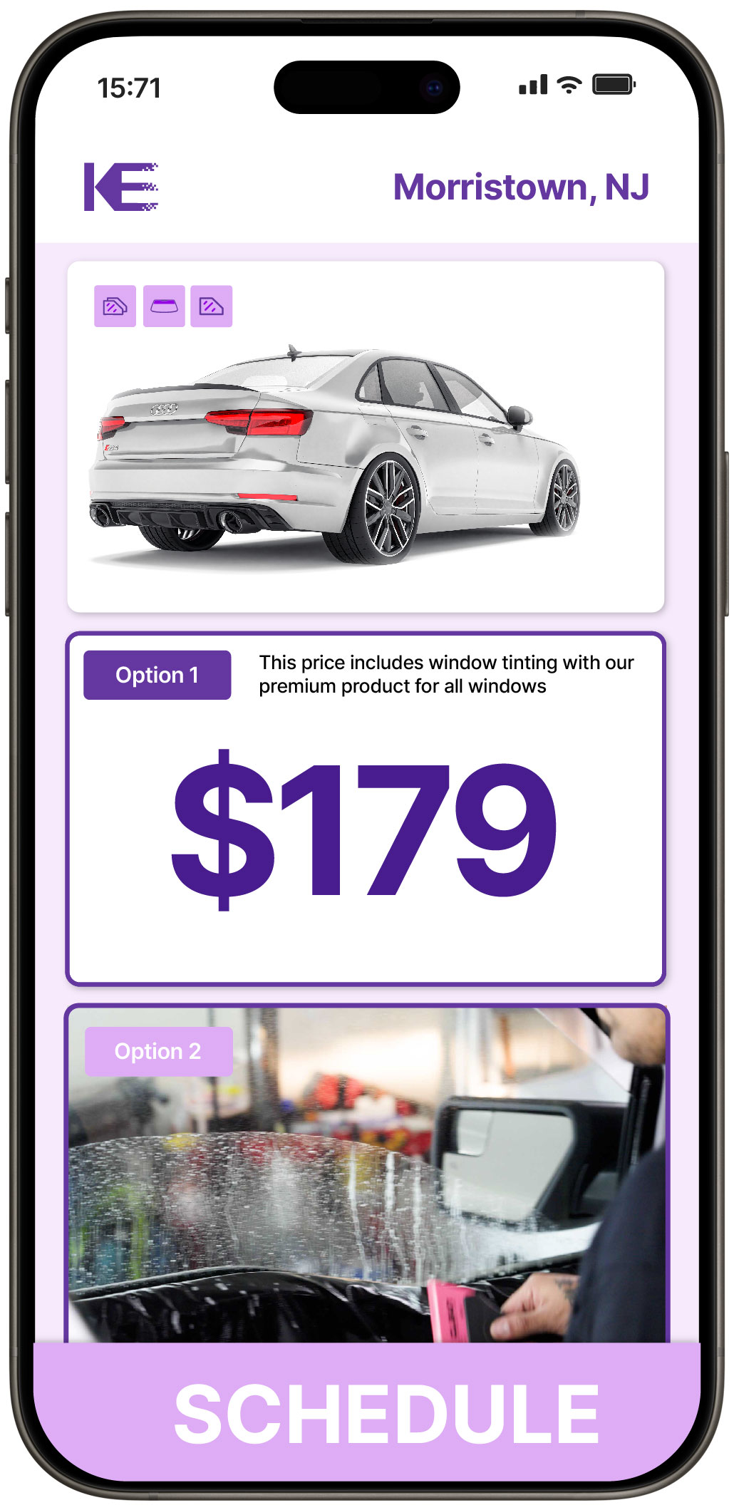 View Competitive Car Window Tinting Prices in Morristown, New Jersey