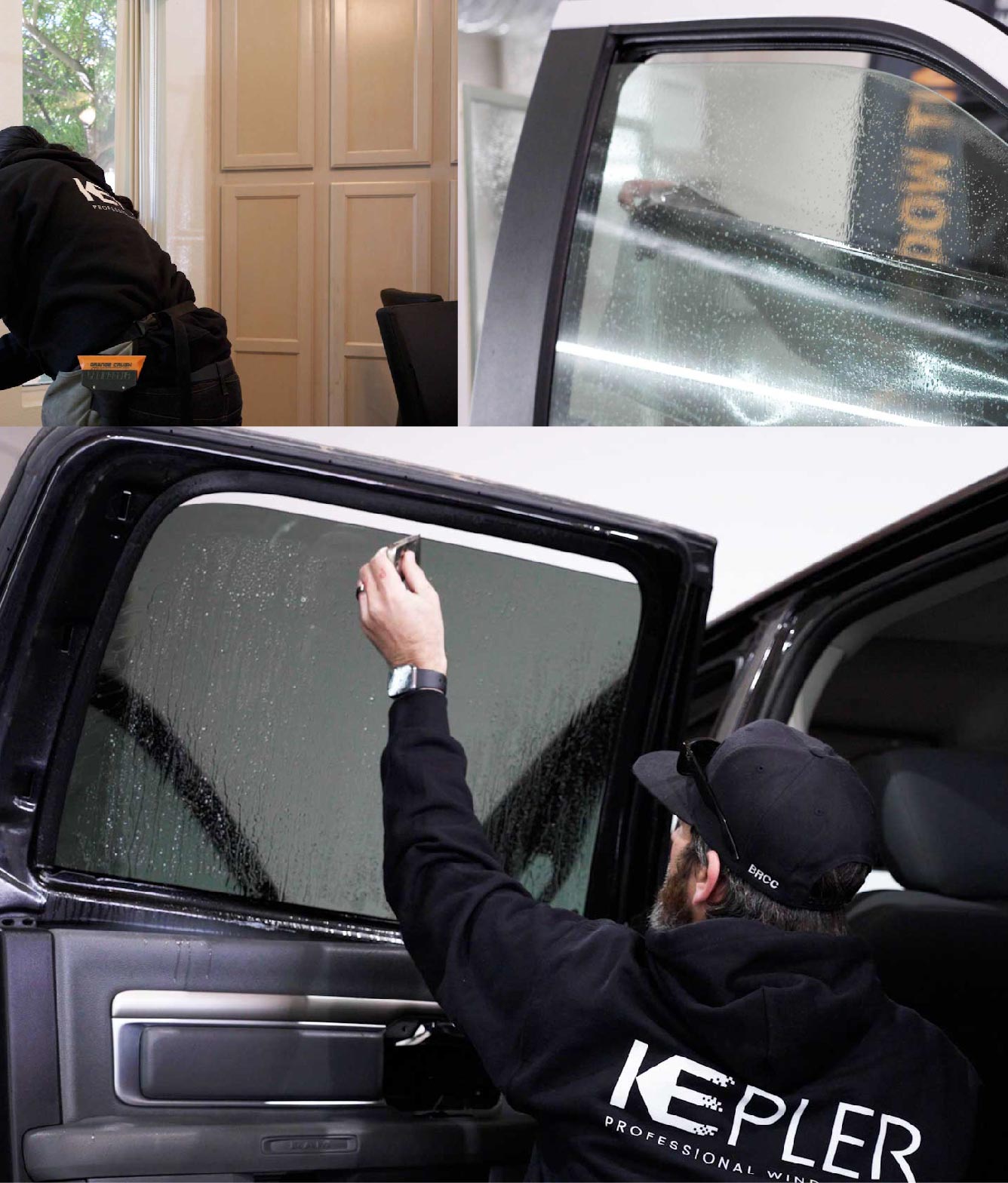 Kepler Window Tinting Specialists at Work in West Islip, New York