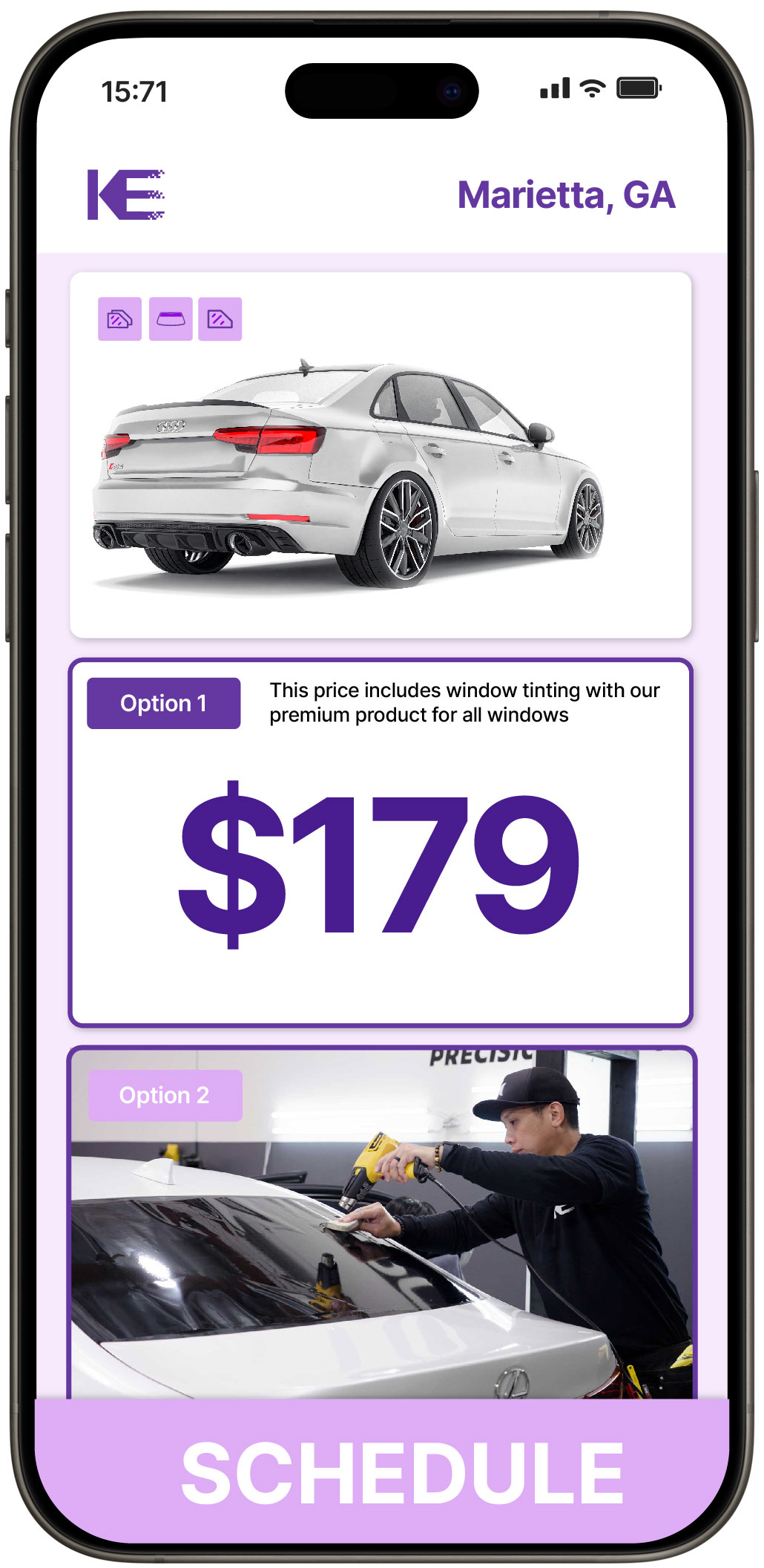 View Affordable Car Window Tinting Costs in Marietta, Georgia