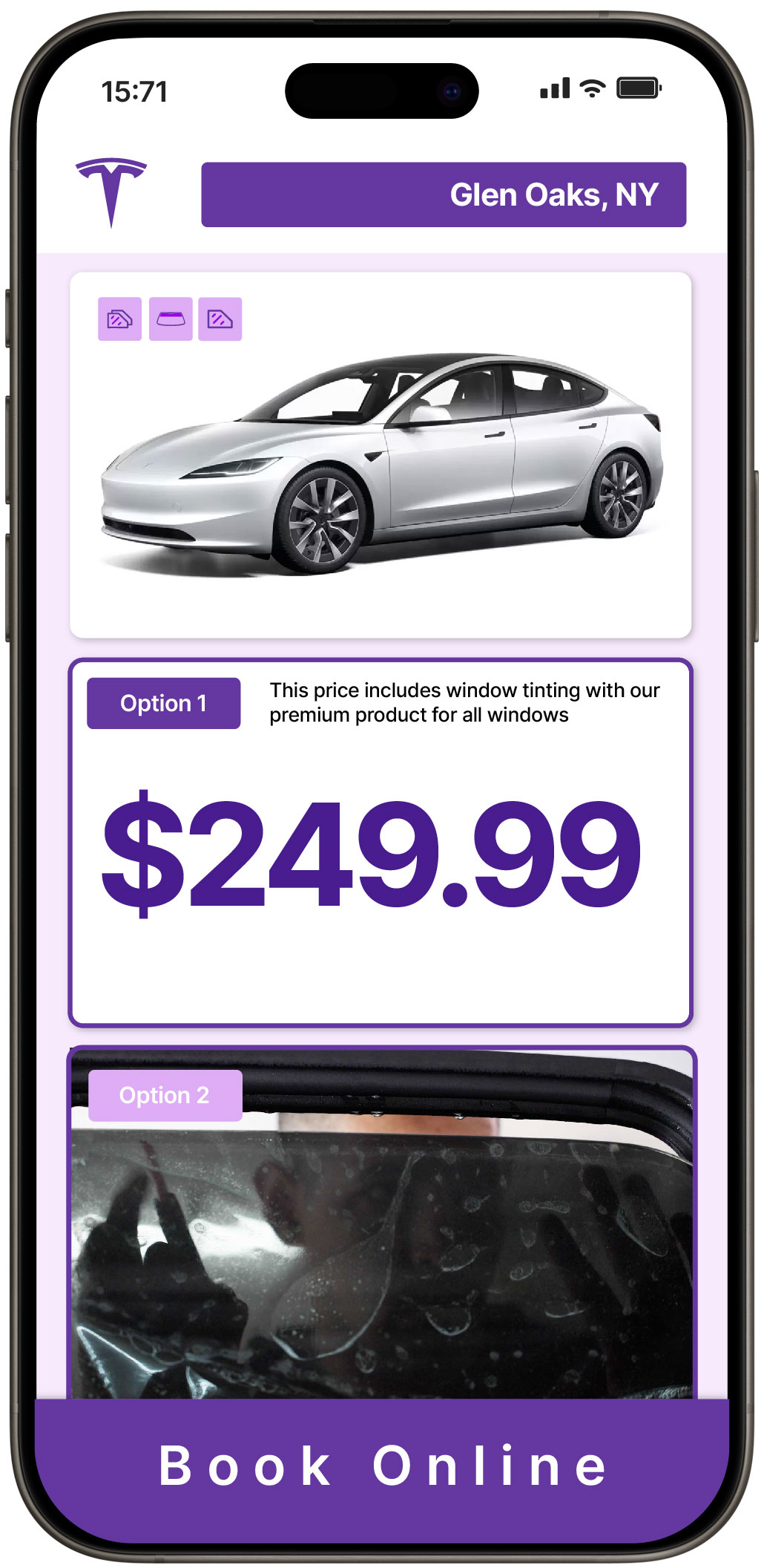 View Reasonable Tesla Window Tinting Rates in Glen Oaks, New York