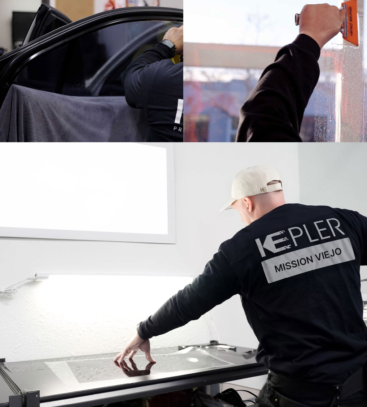 Window Tinting Specialist Cutting Film in Mission Viejo, California