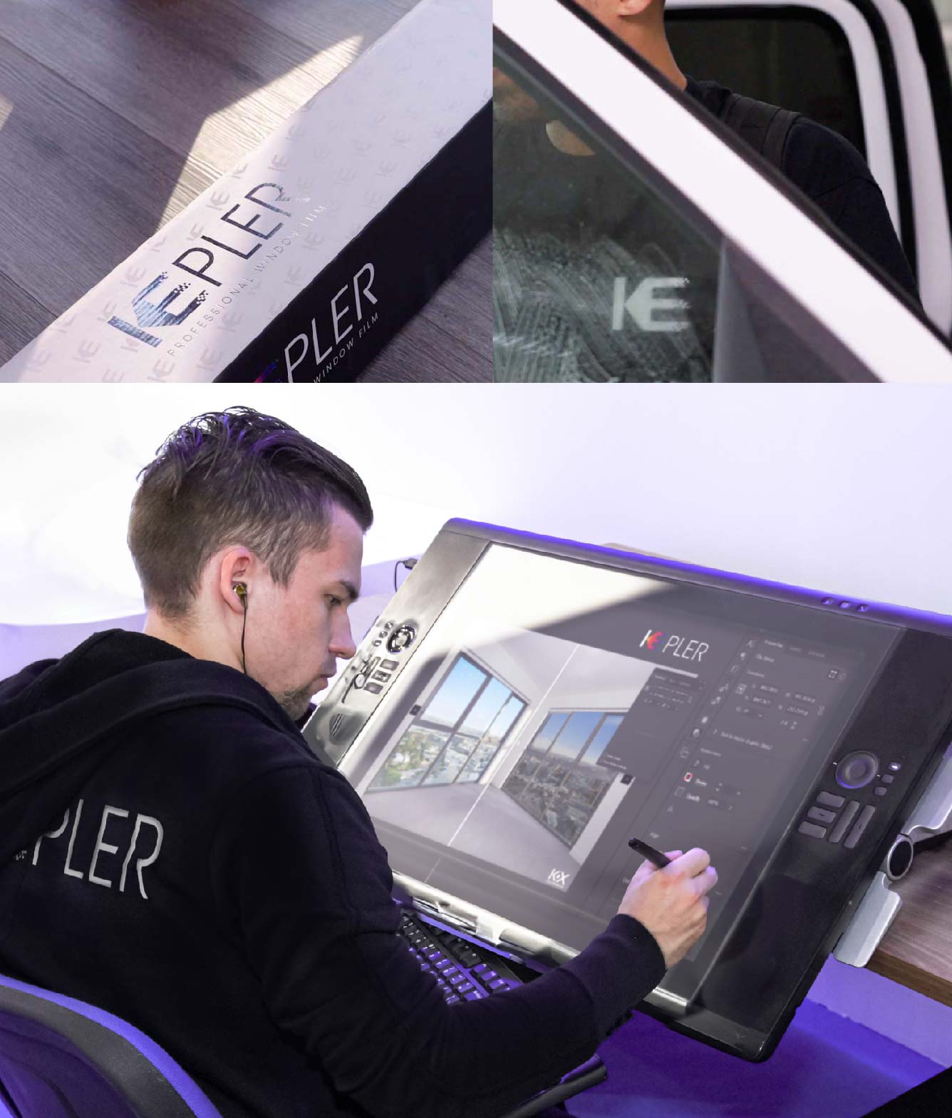 Kepler Specialist Performing Commercial Window Tinting in Venice Venice