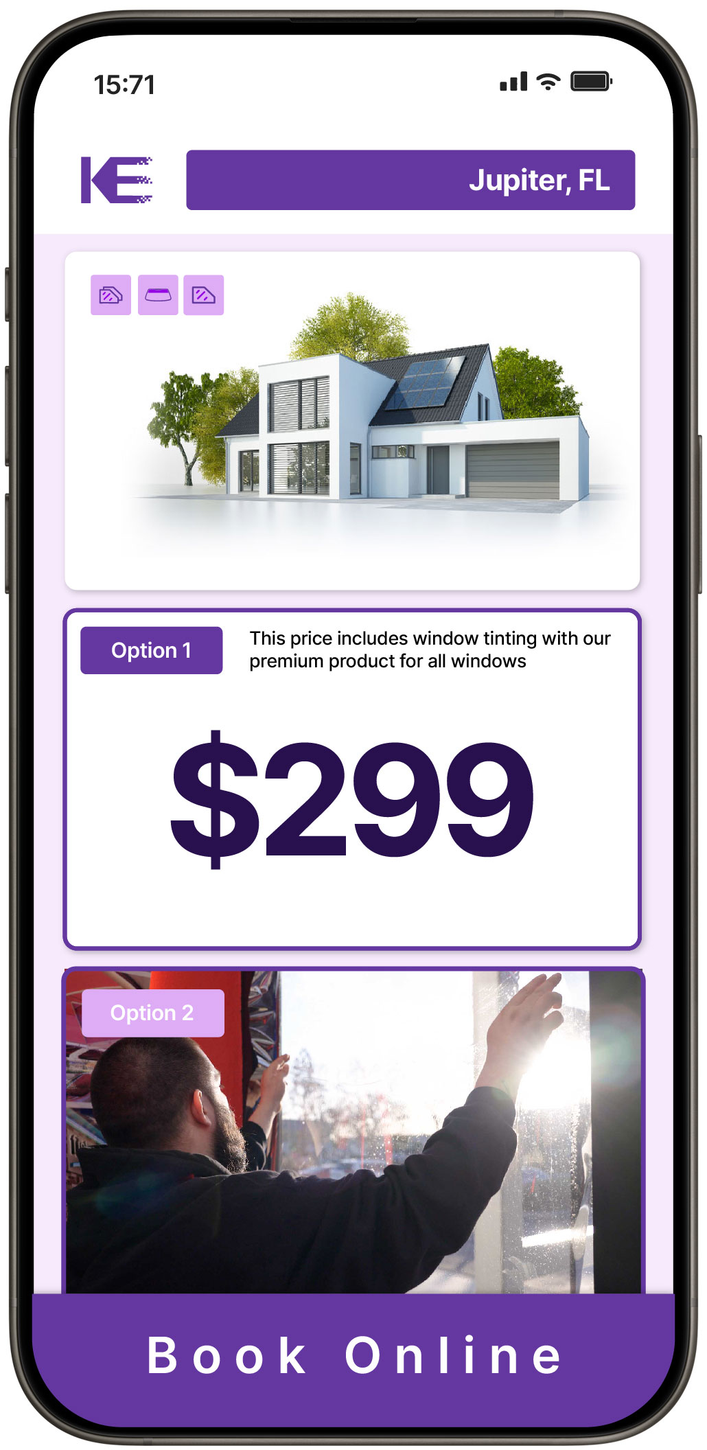 View Competitive Home Window Tinting Rates in Jupiter, Florida