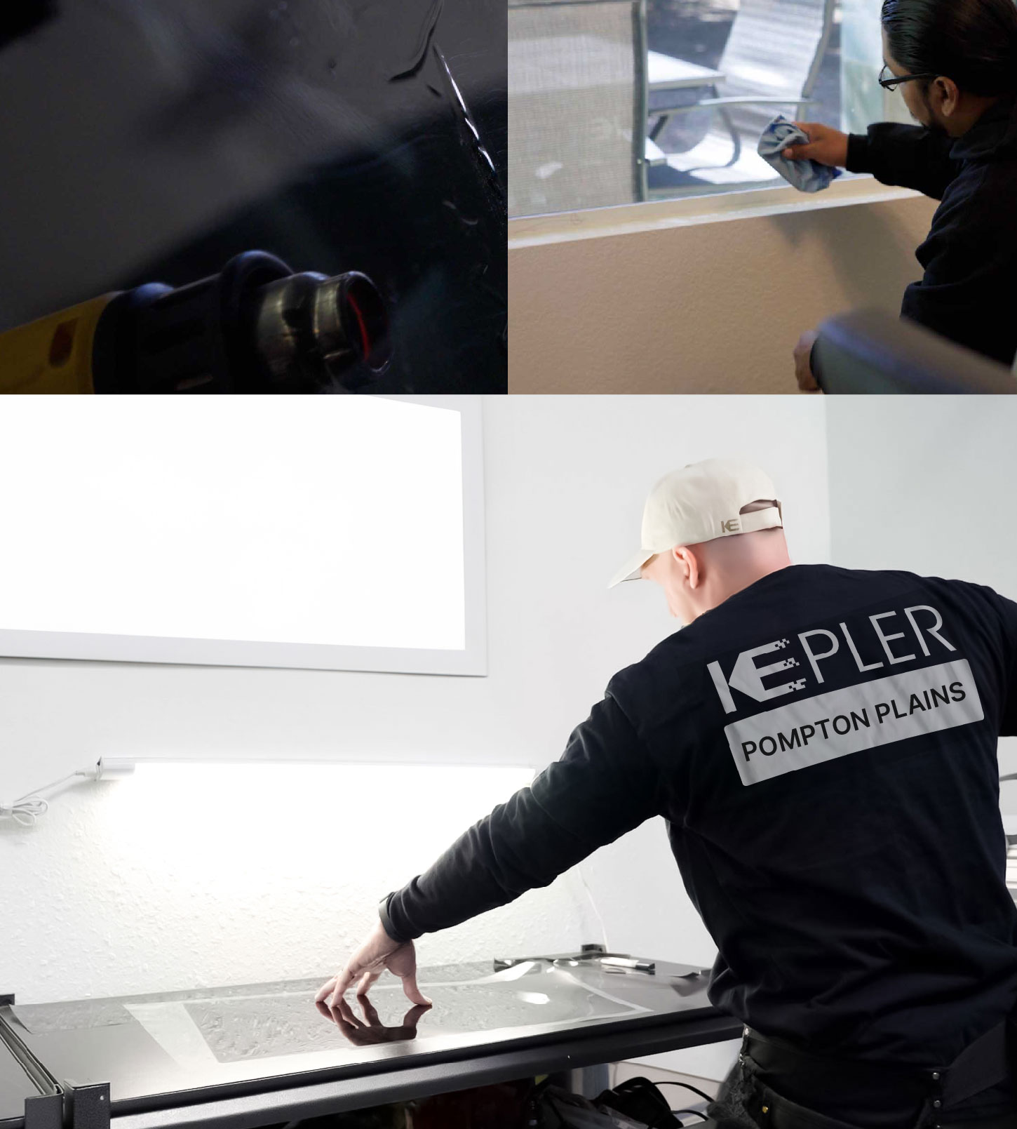 Window Tinting Specialist Cutting Film in Pompton Plains, New Jersey