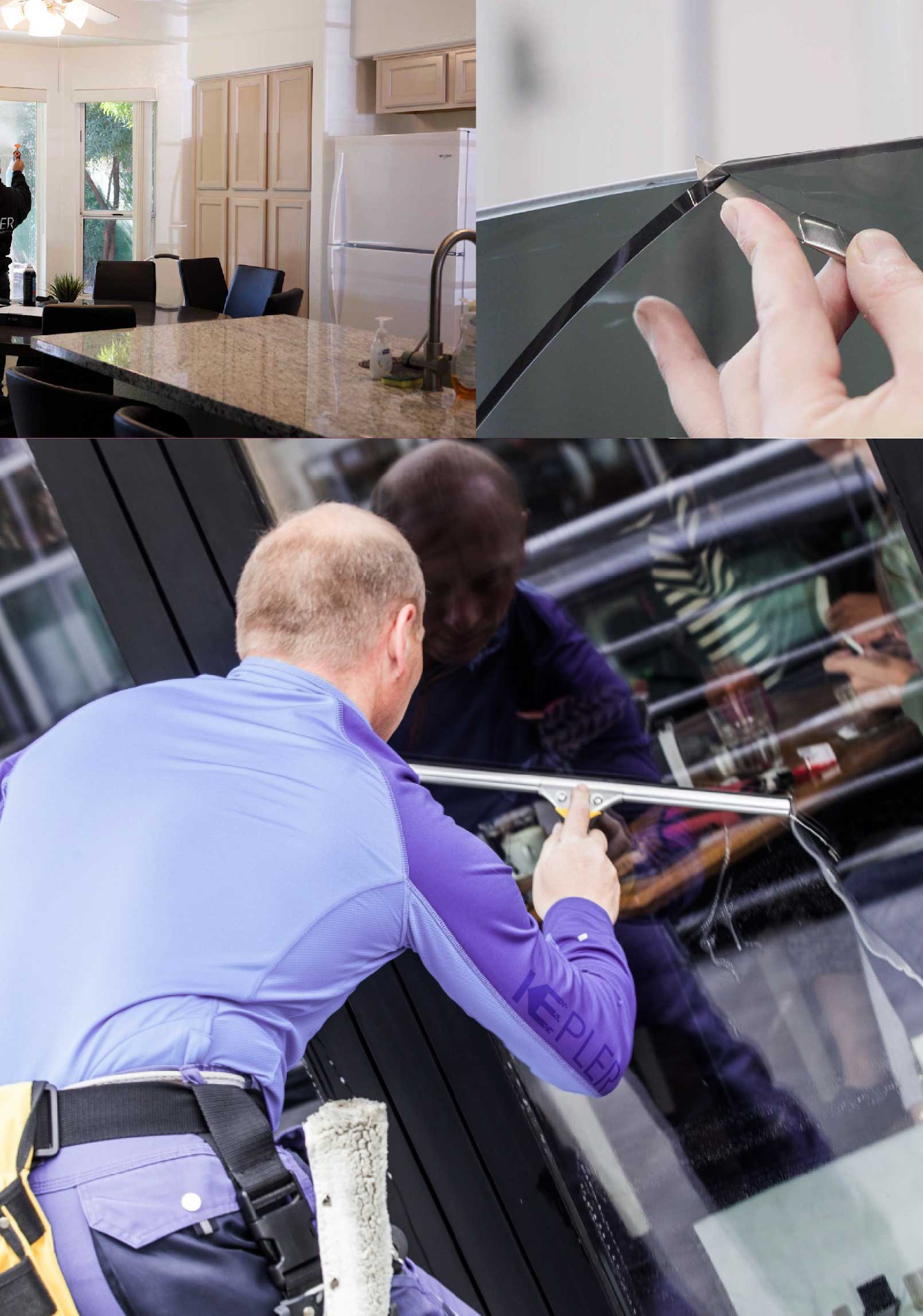 Kepler Skilled Applying Anti-Graffiti Window Film to a West Valley City Shop Front