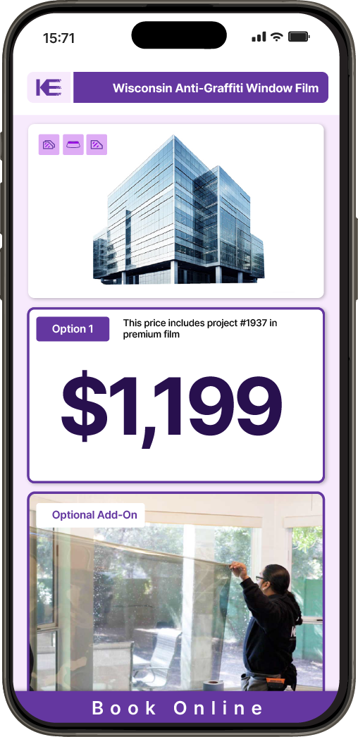 Get Anti-Graffiti Window Film Pricing on Your Phone in Wisconsin