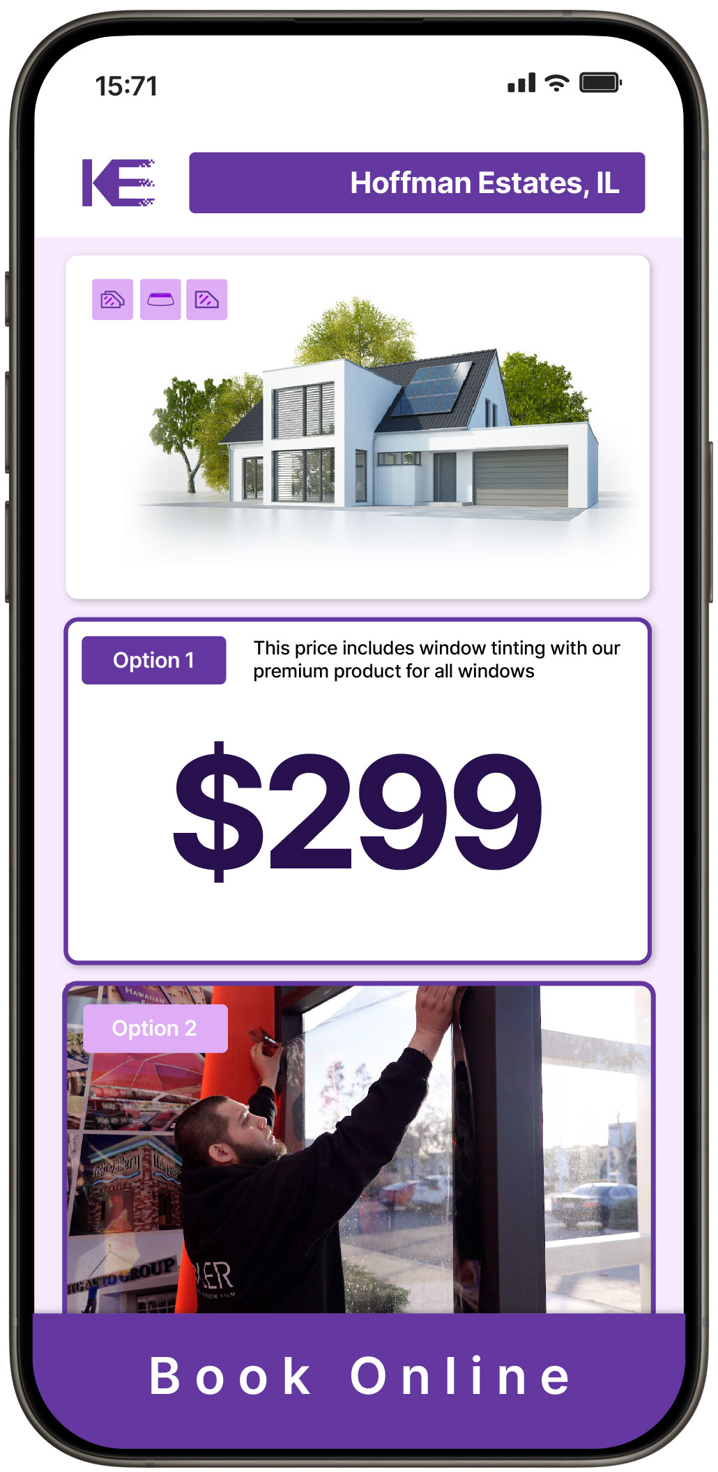View Affordable Home Window Tinting Rates in Hoffman Estates, Illinois