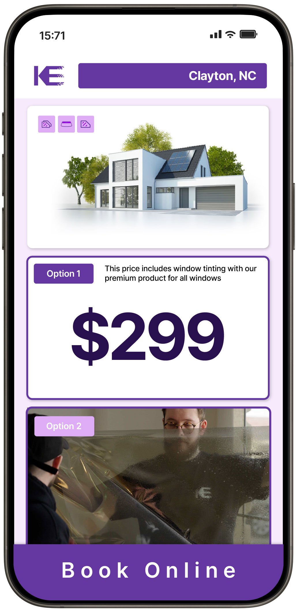 View Affordable Home Window Tinting Prices in Clayton, North Carolina