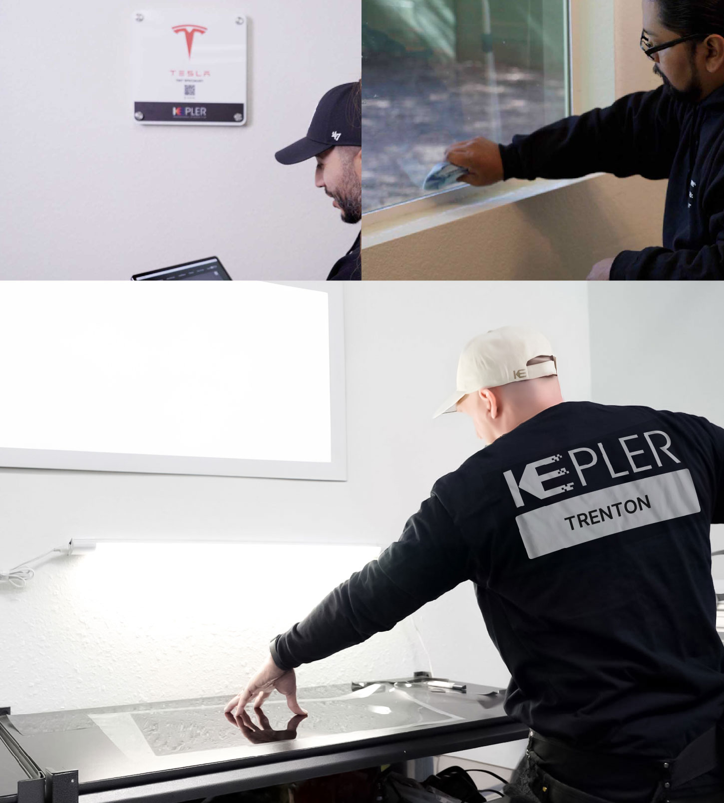 Window Tinting Specialist Cutting Film in Trenton, New Jersey