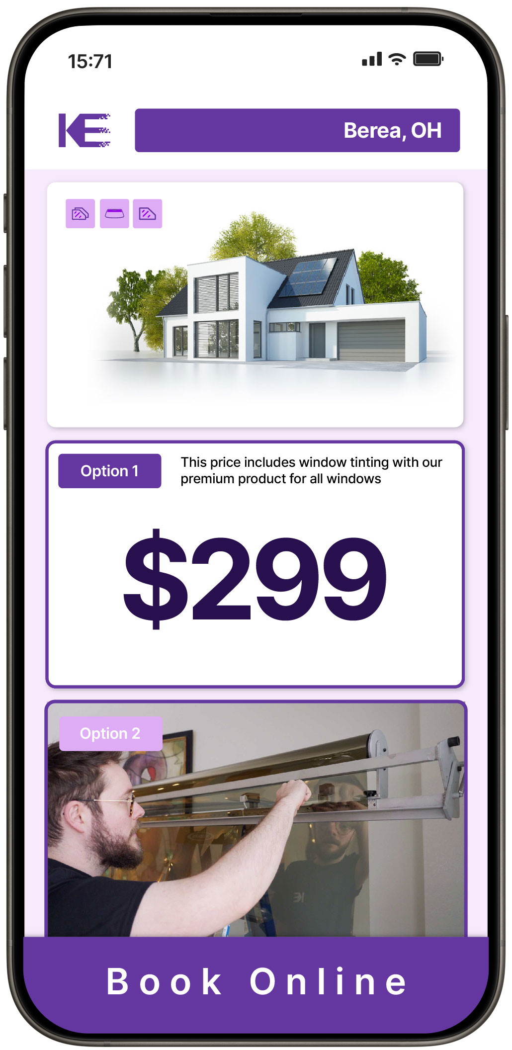 View Competitive Home Window Tinting Prices in Berea, Ohio