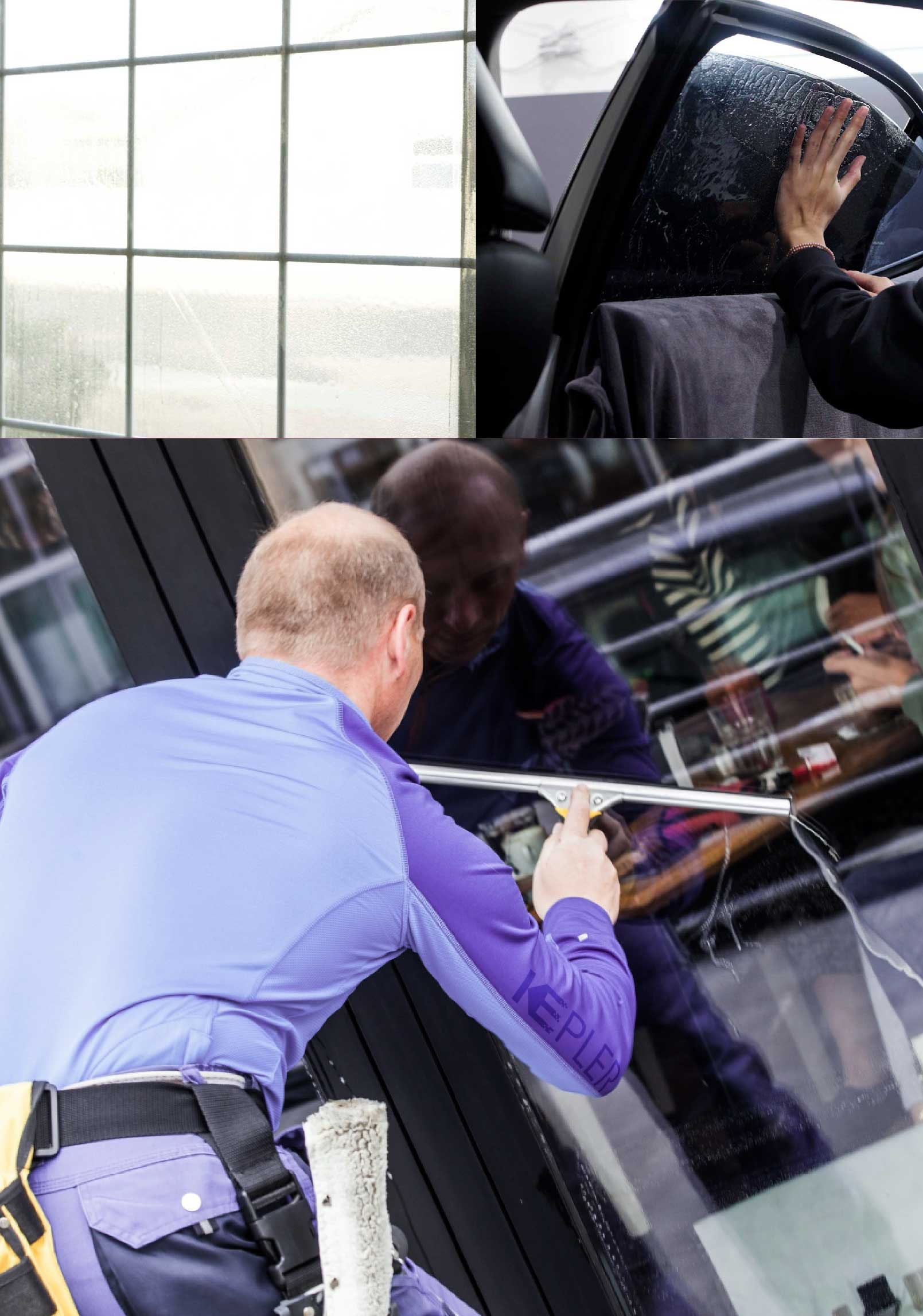 Kepler Expert Applying Anti-Graffiti Window Film to a Champlin Shop Front