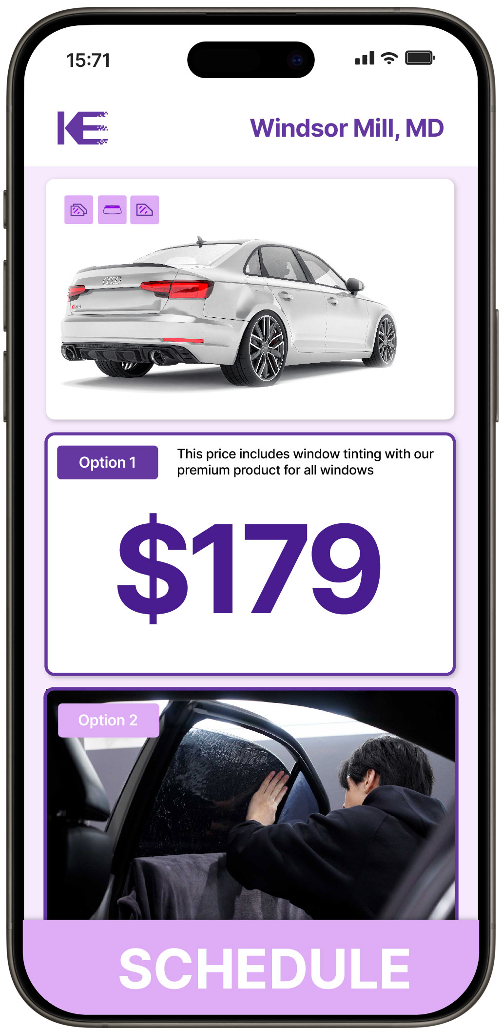 View Reasonable Car Window Tinting Prices in Windsor Mill, Maryland