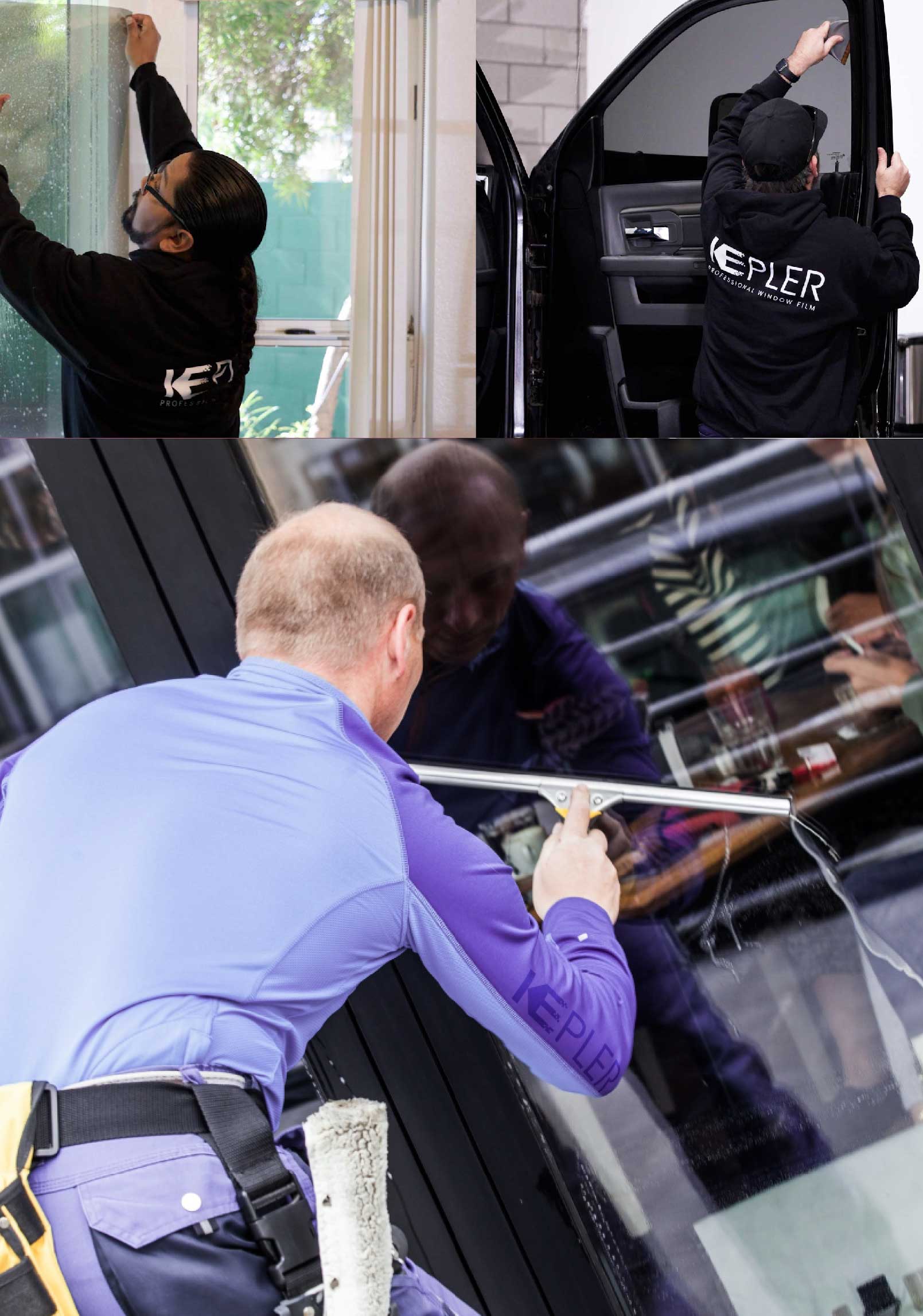 Kepler Professional Applying Anti-Graffiti Window Film to a Oxon Hill Shop Front