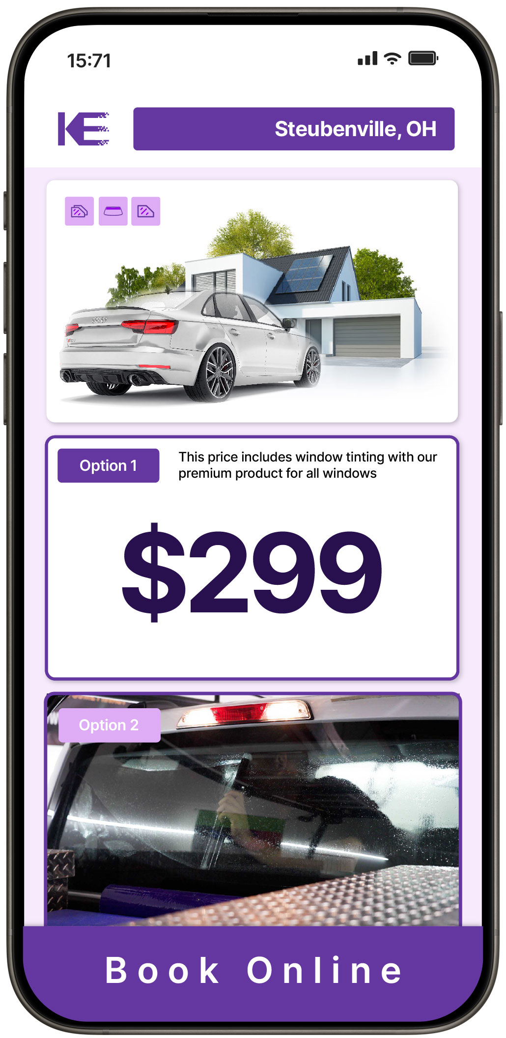 View Affordable Tesla Window Tinting Prices in Cincinnati, Ohio