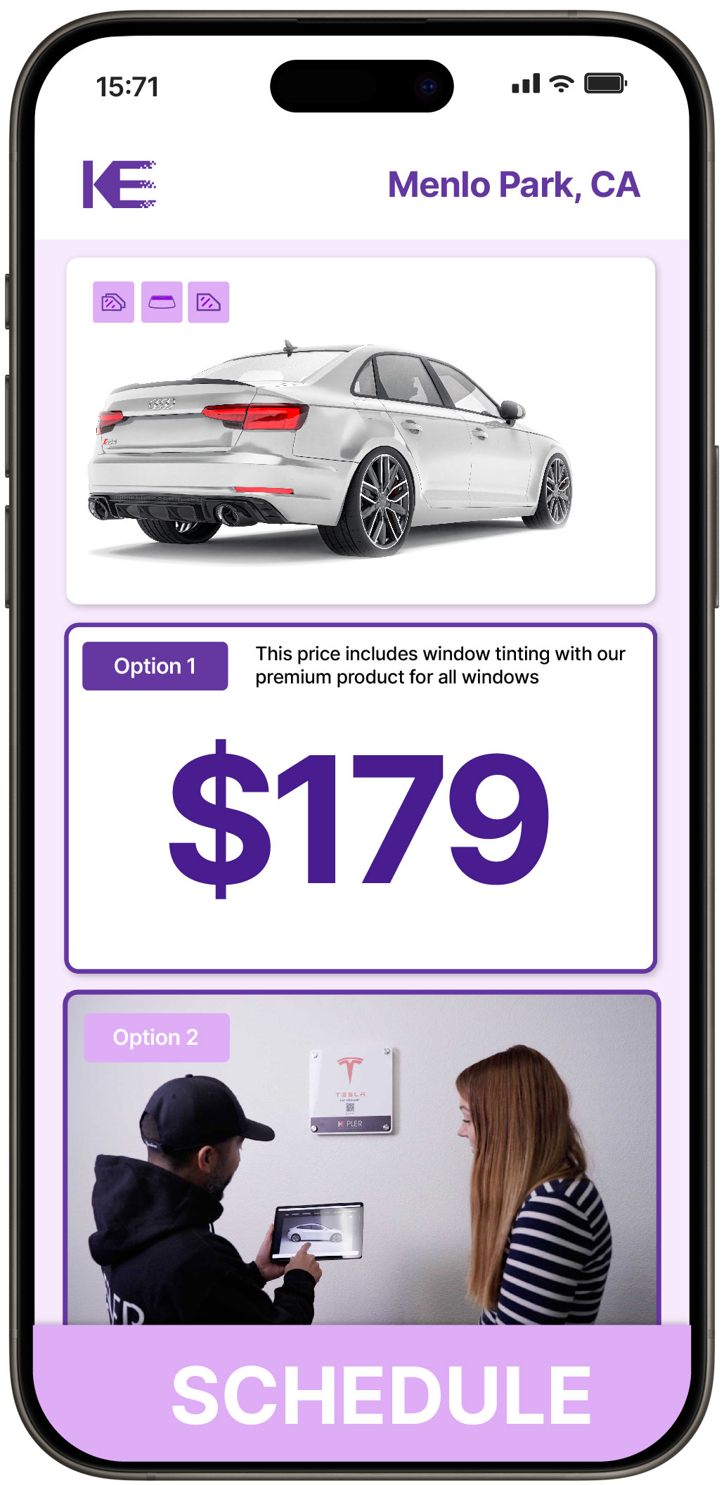 View Affordable Car Window Tinting Rates in Menlo Park, California