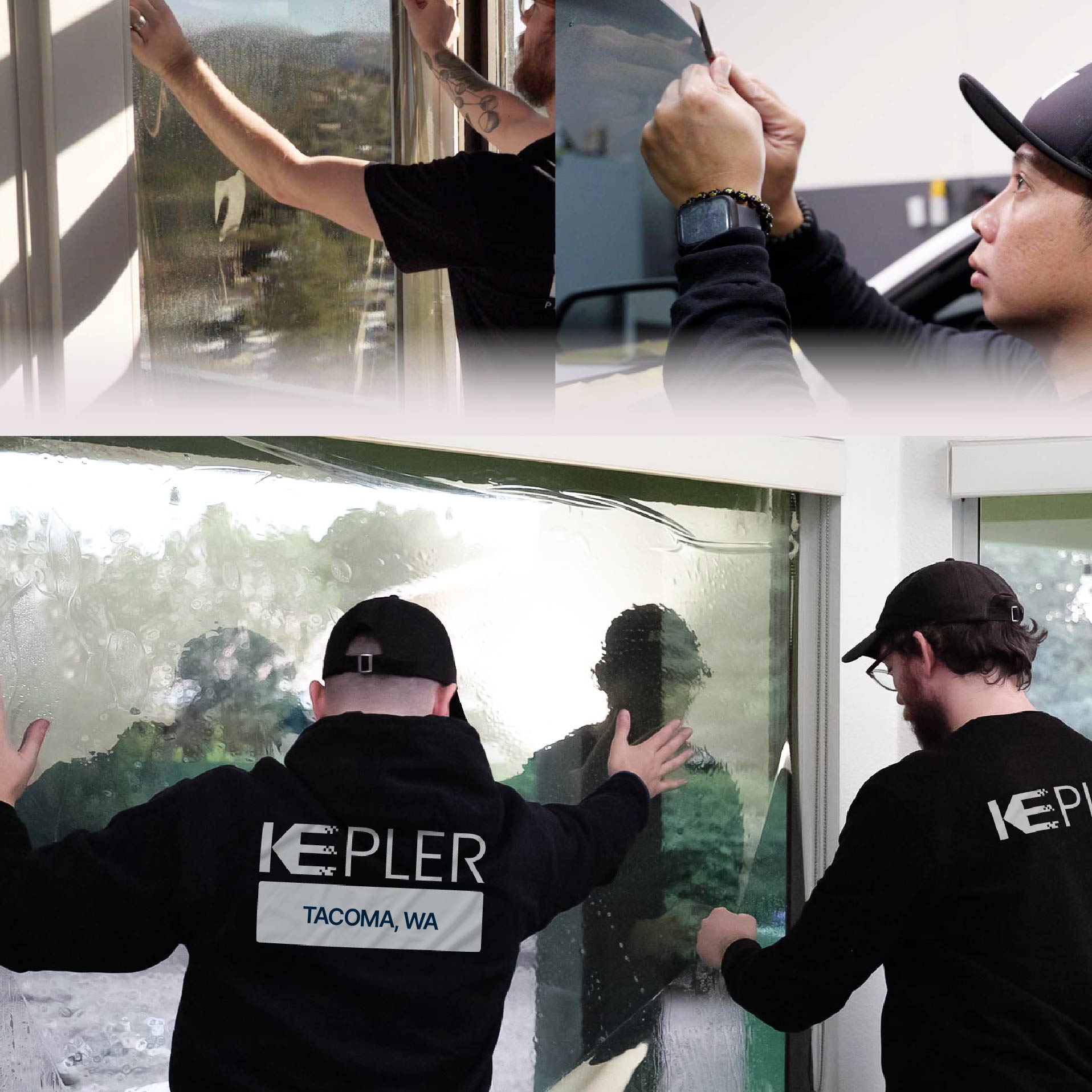 Kepler Specialist Performing Commercial Window Tinting in Tacoma Tacoma