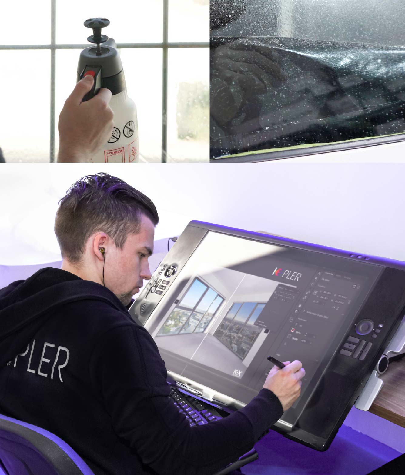 Kepler Specialist Performing Commercial Window Tinting in Ramona Ramona